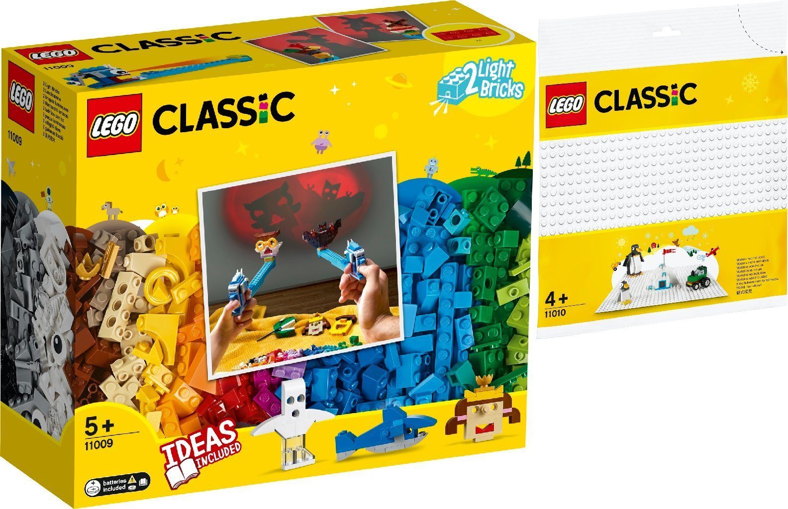 LEGO® Konstruktions-Spielset »Classic 2er Set: 11009 Bausteine -  Schattentheater«