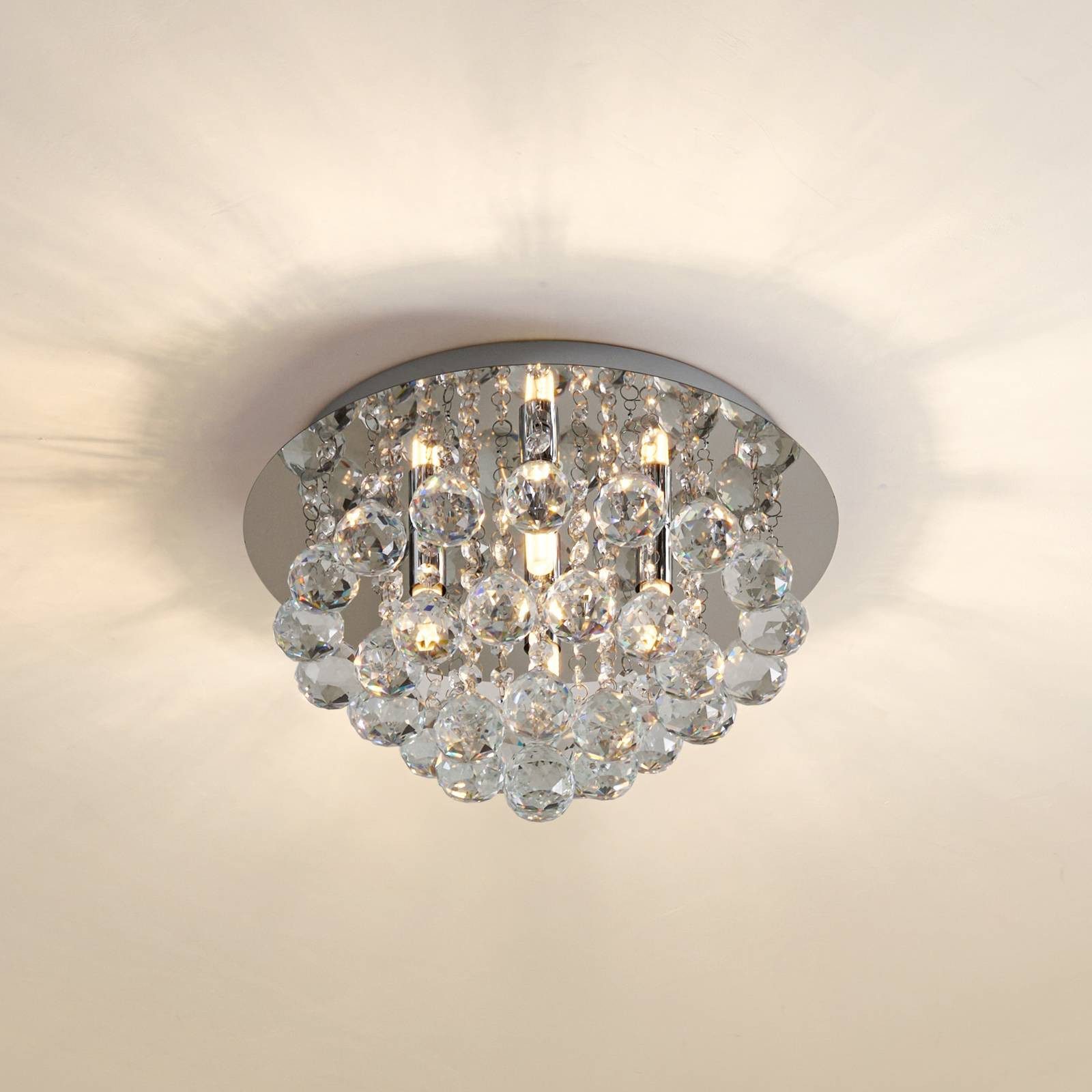 Lindby Deckenleuchten Antonino, Chrom IP20, 4 x 40 W LED