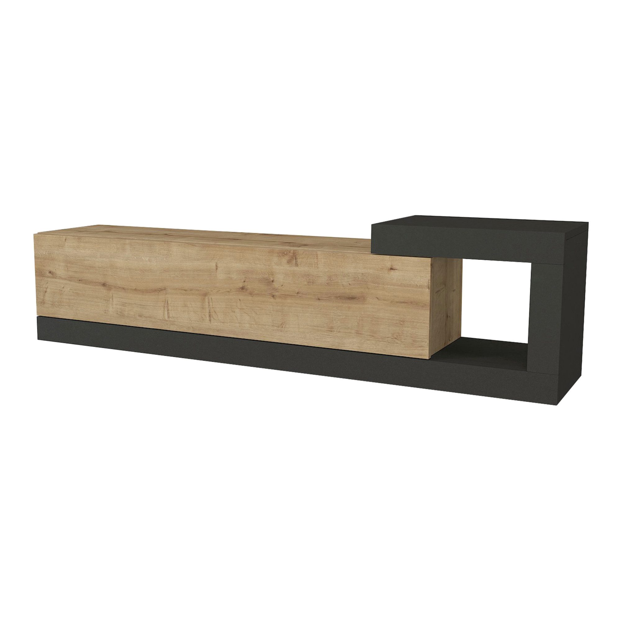 en.casa Lowboard, »Luhanka« 150x30x39 cm Eicheoptik günstig online kaufen
