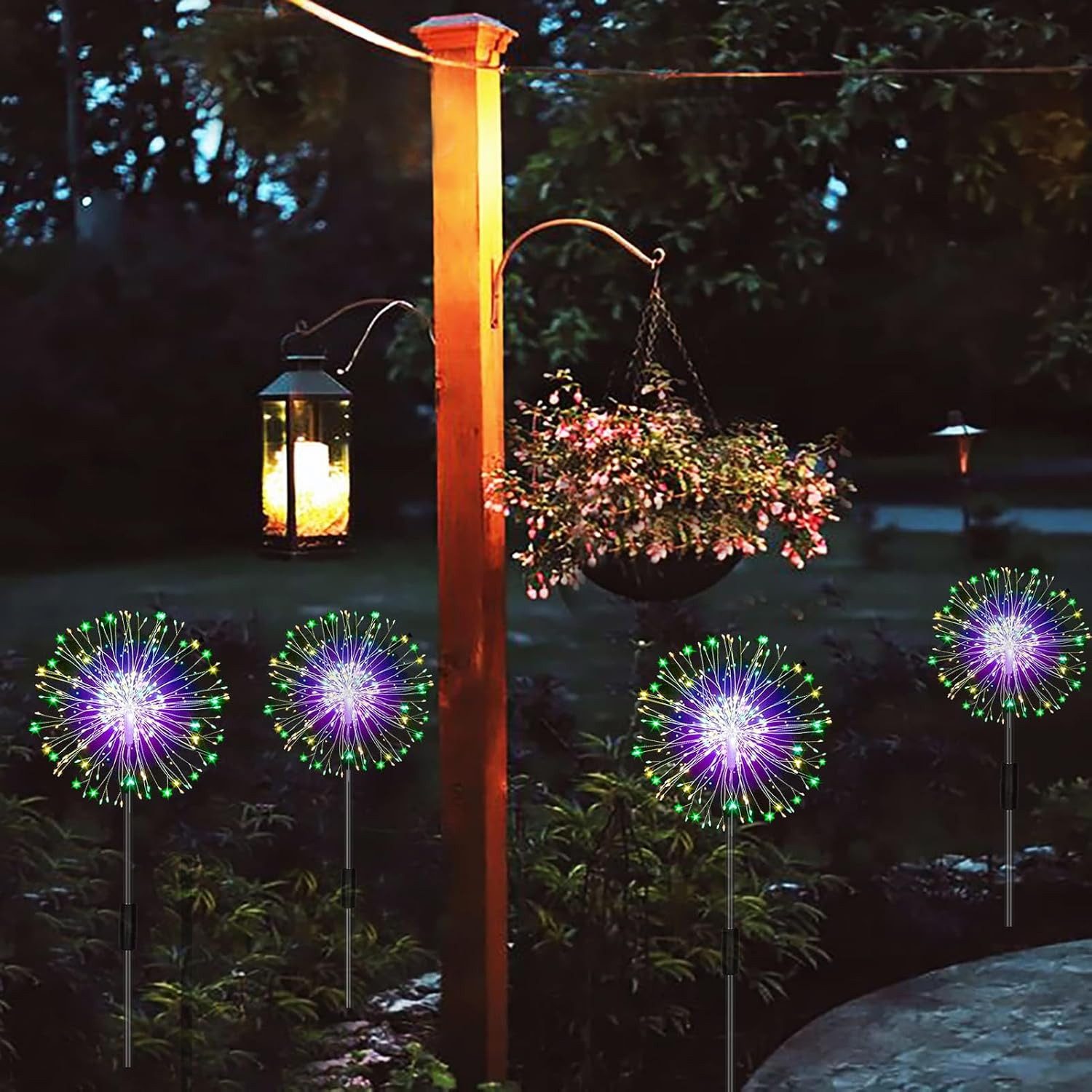 BlingBin LED Solarleuchte Gartendeko Solarleuchten, 4 günstig online kaufen