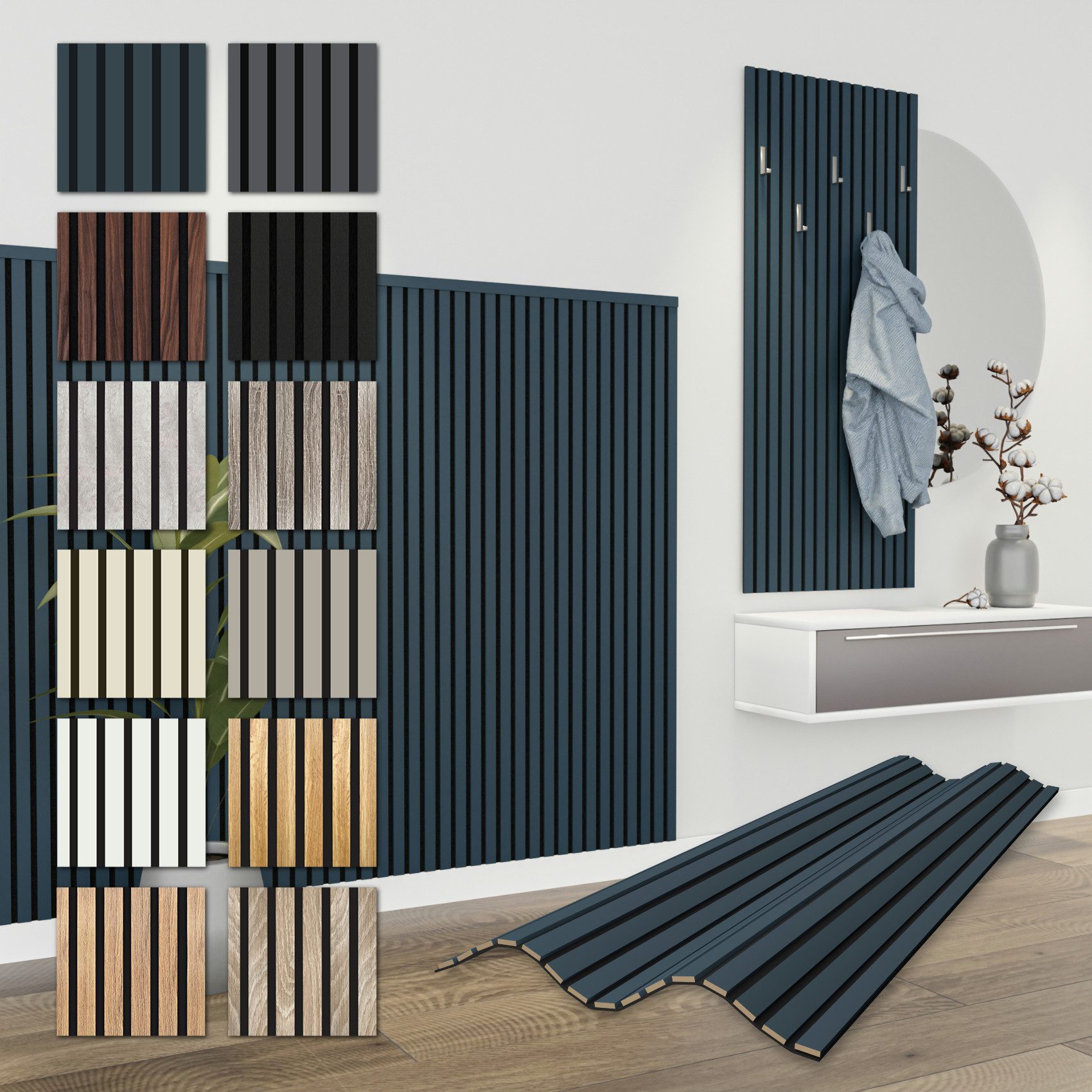 Hexim Wanddekoobjekt APH04 (Akustikpaneele 138,5x60cm Holz Comfort - flexib günstig online kaufen