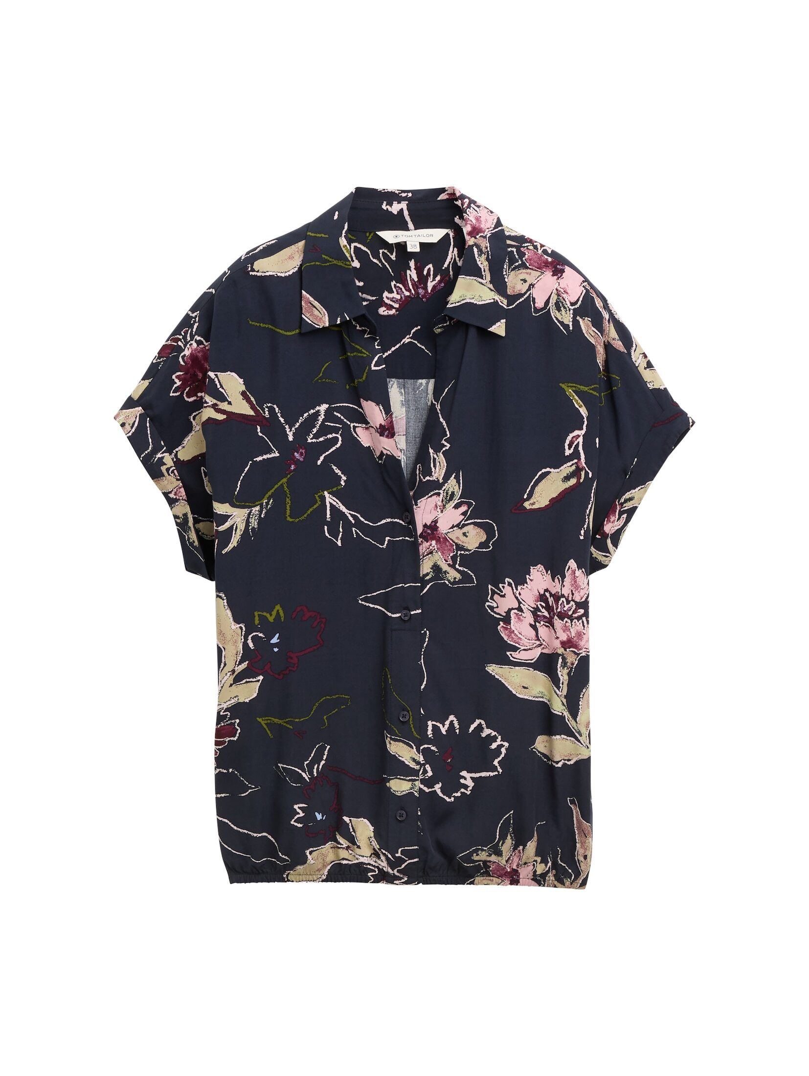 TOM TAILOR Kurzarmbluse Bluse mit Muster günstig online kaufen