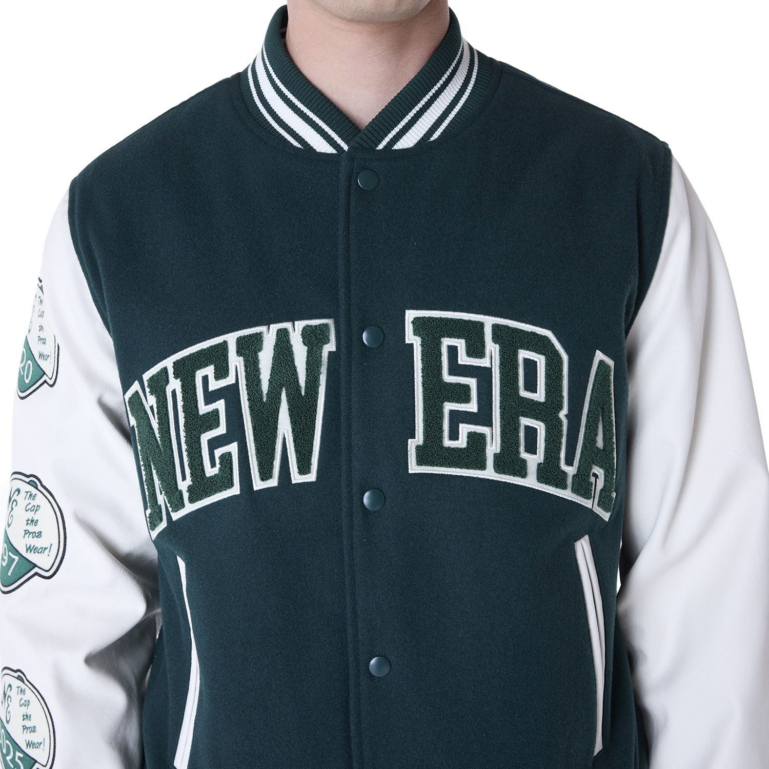 New Era Collegejacke Varsity College BRAND PATCHES günstig online kaufen