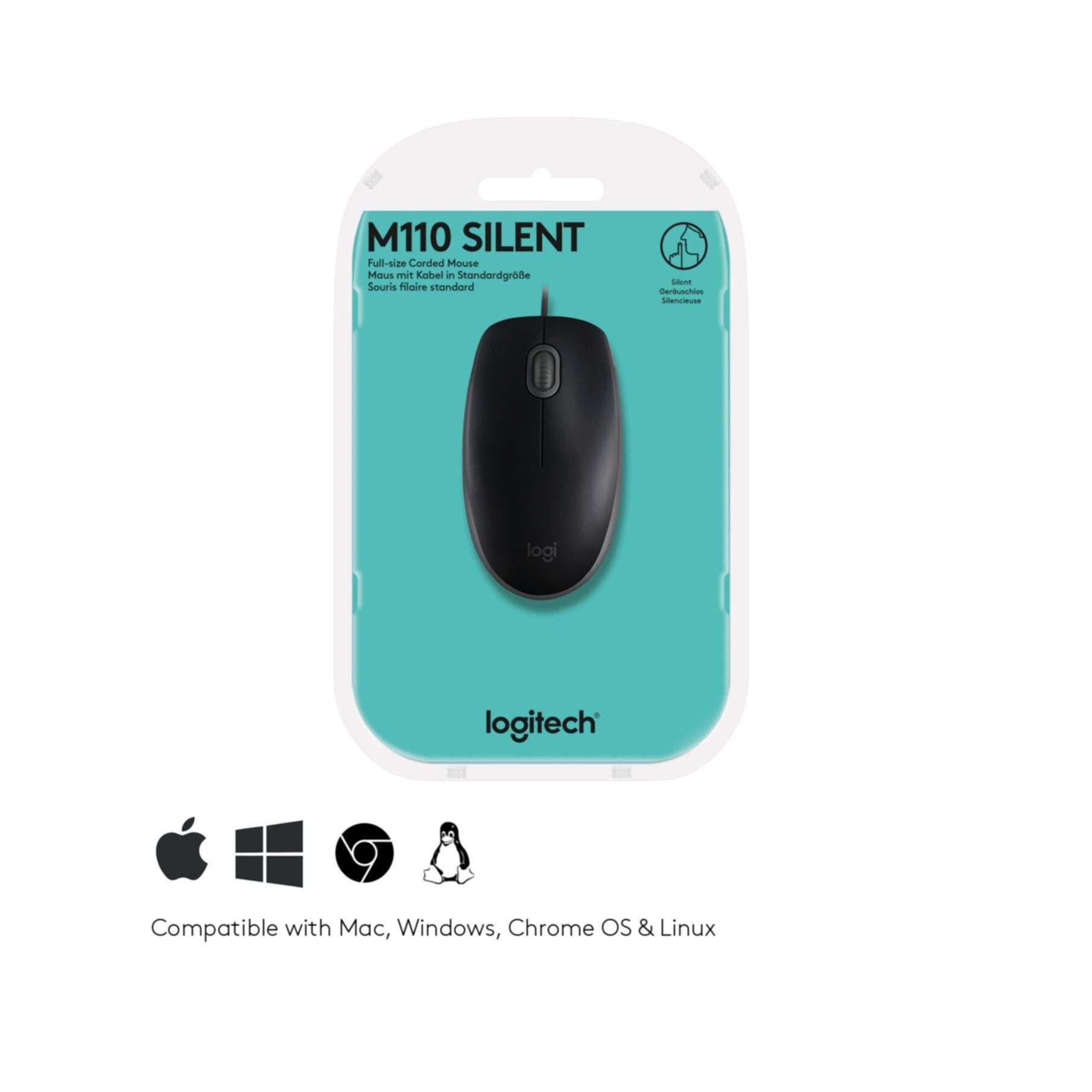 Logitech B110 Silent Maus (kabelgebunden)