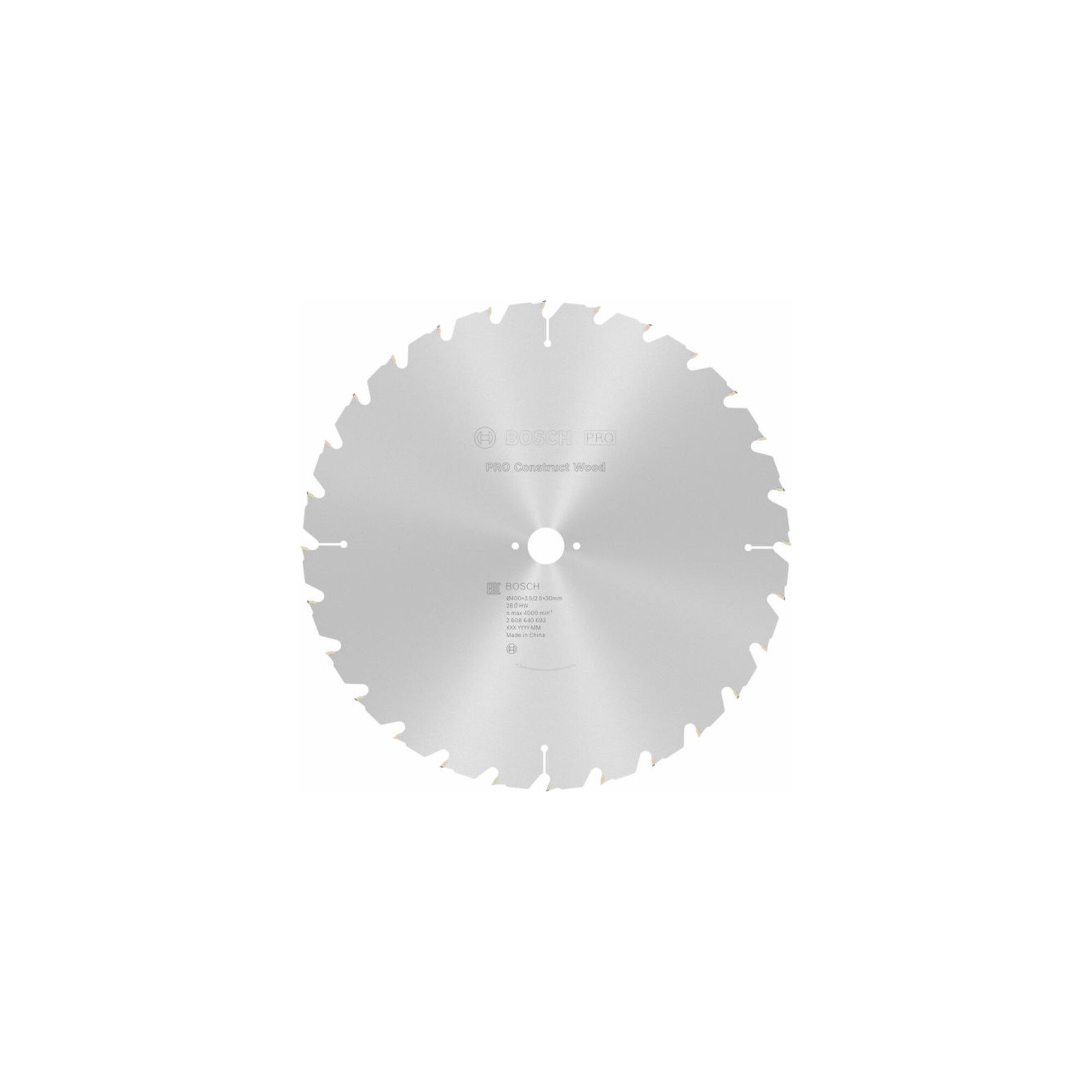 Bosch Professional Kreissägeblatt Bosch Kreissägeblatt Construct Wood 400 x 30 x 3,5 mm 28
