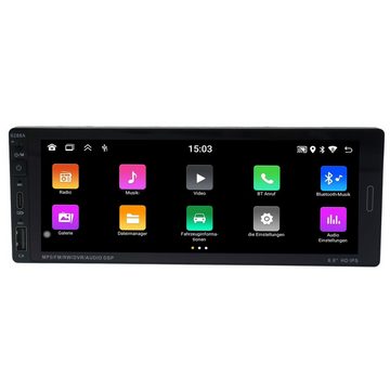 TAFFIO 1 DIN Universal 6.9" Touchscreen Android Autoradio CarPlay AndroidAuto Einbau-Navigationsgerät