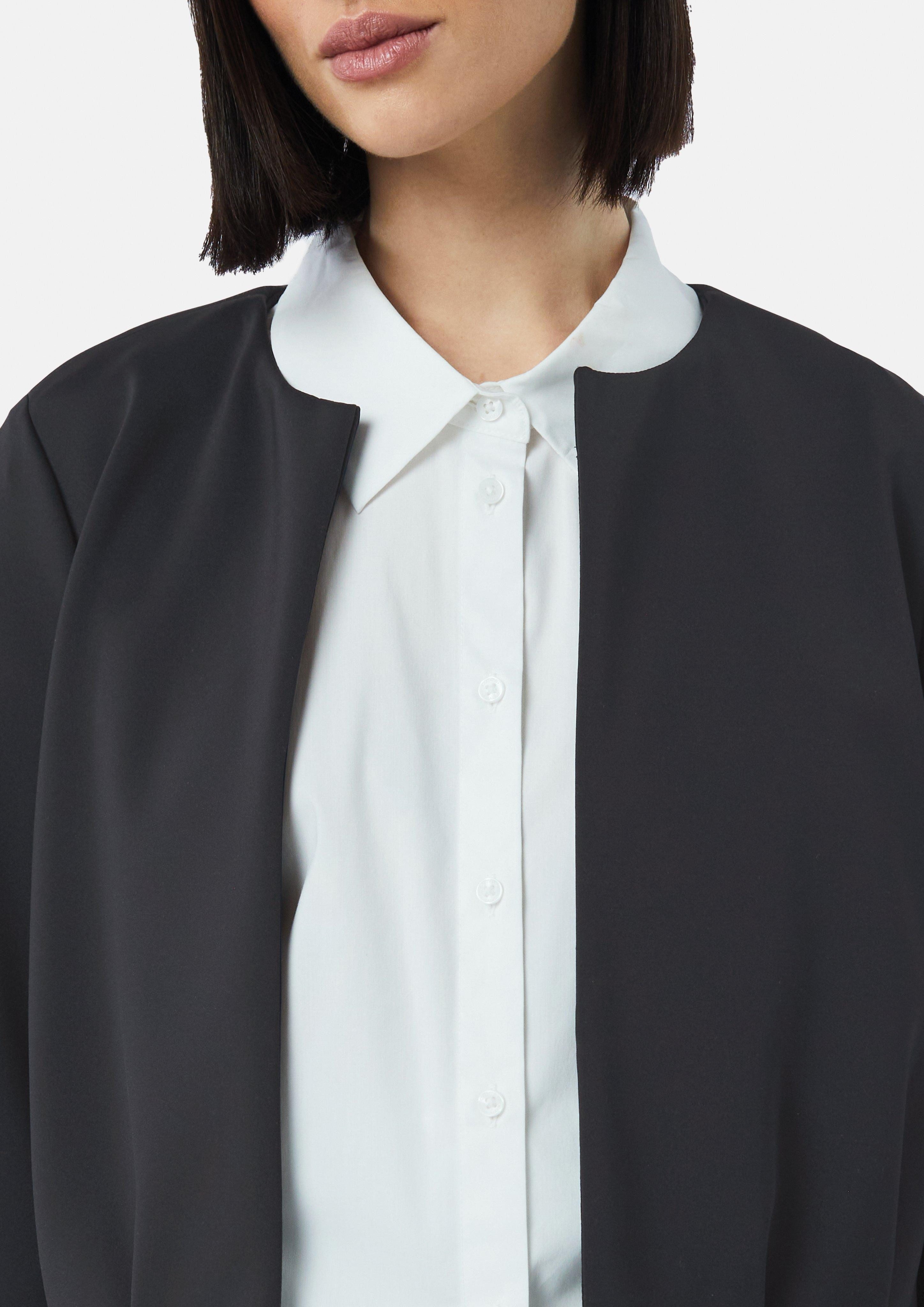 Comma Blusenblazer Offene Scuba-Jacke im Boxy günstig online kaufen