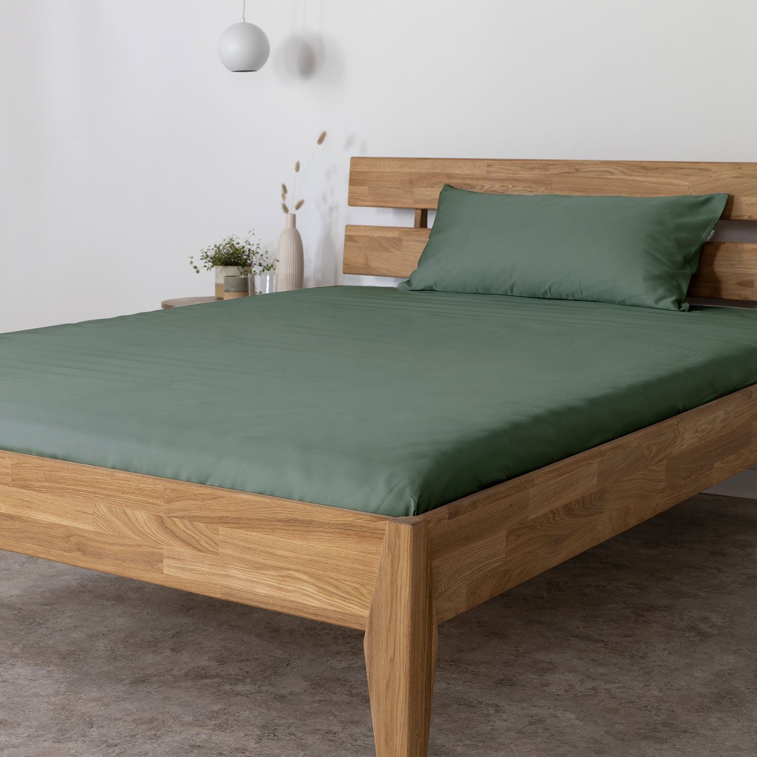 AGA.PIE Spannbettlaken Bambus Lyocell Spannbettlaken, Gummizug: rundum, 15 - 35 cm Steghöhe, für Allergiker geeignet, OEKO-TEX zertifiziert