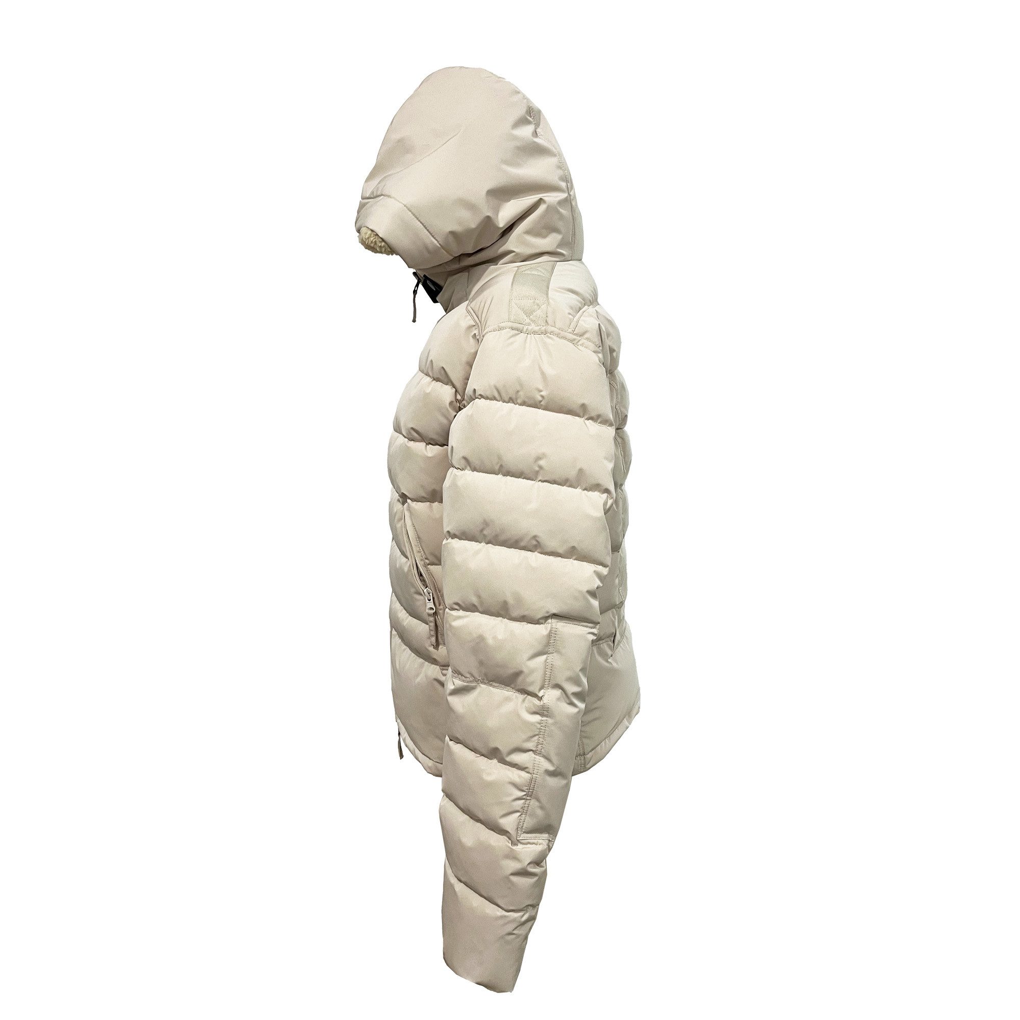 Lara Laurén Funktionsjacke kurze und warme Kapuzenjacke mit Teddyfell wasserabweisende und winddichte Übergangsjacke