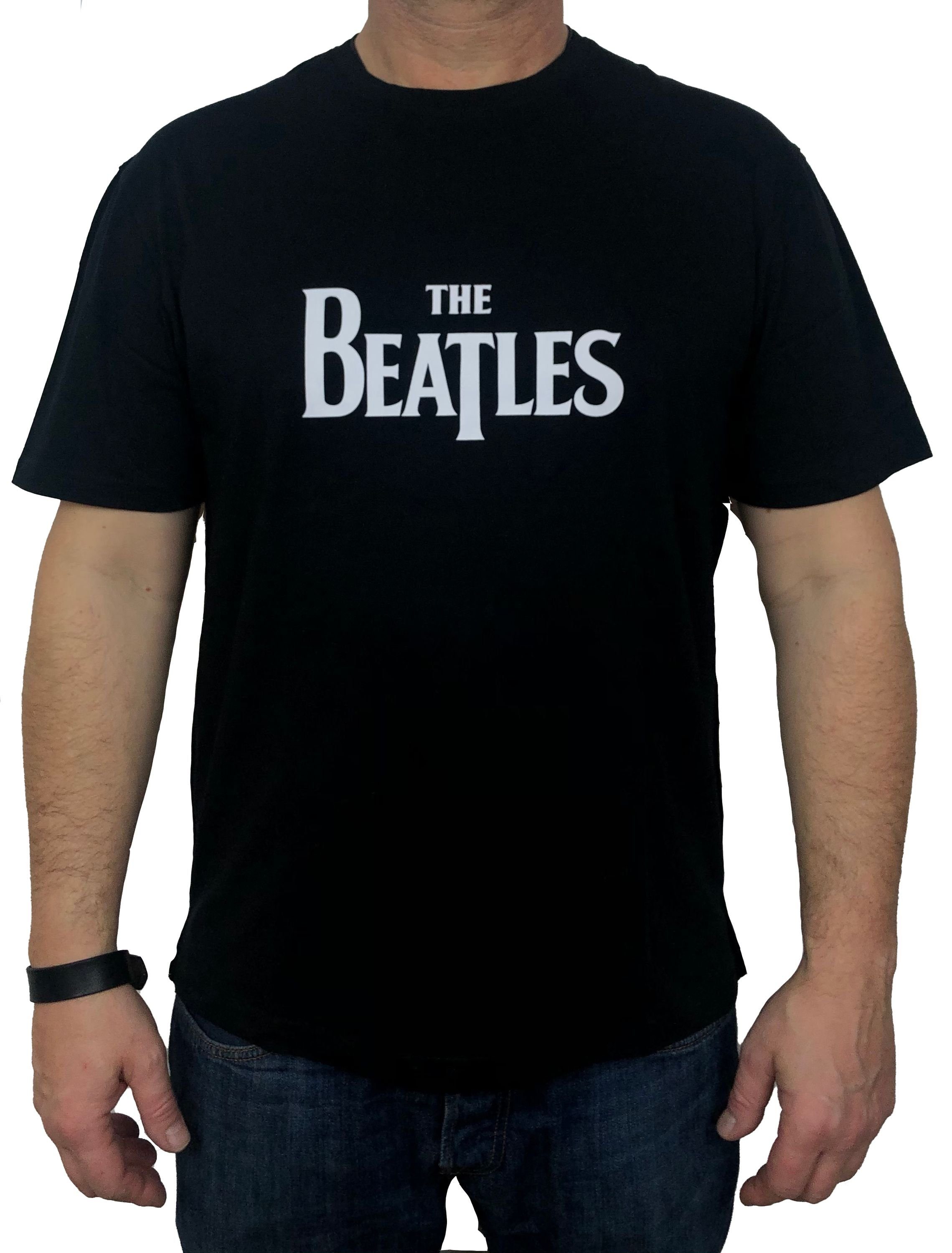 The Beatles T-Shirt "Classic Logo, black"/GOTS (Stück, 1-tlg., Stück) mit Frontprint