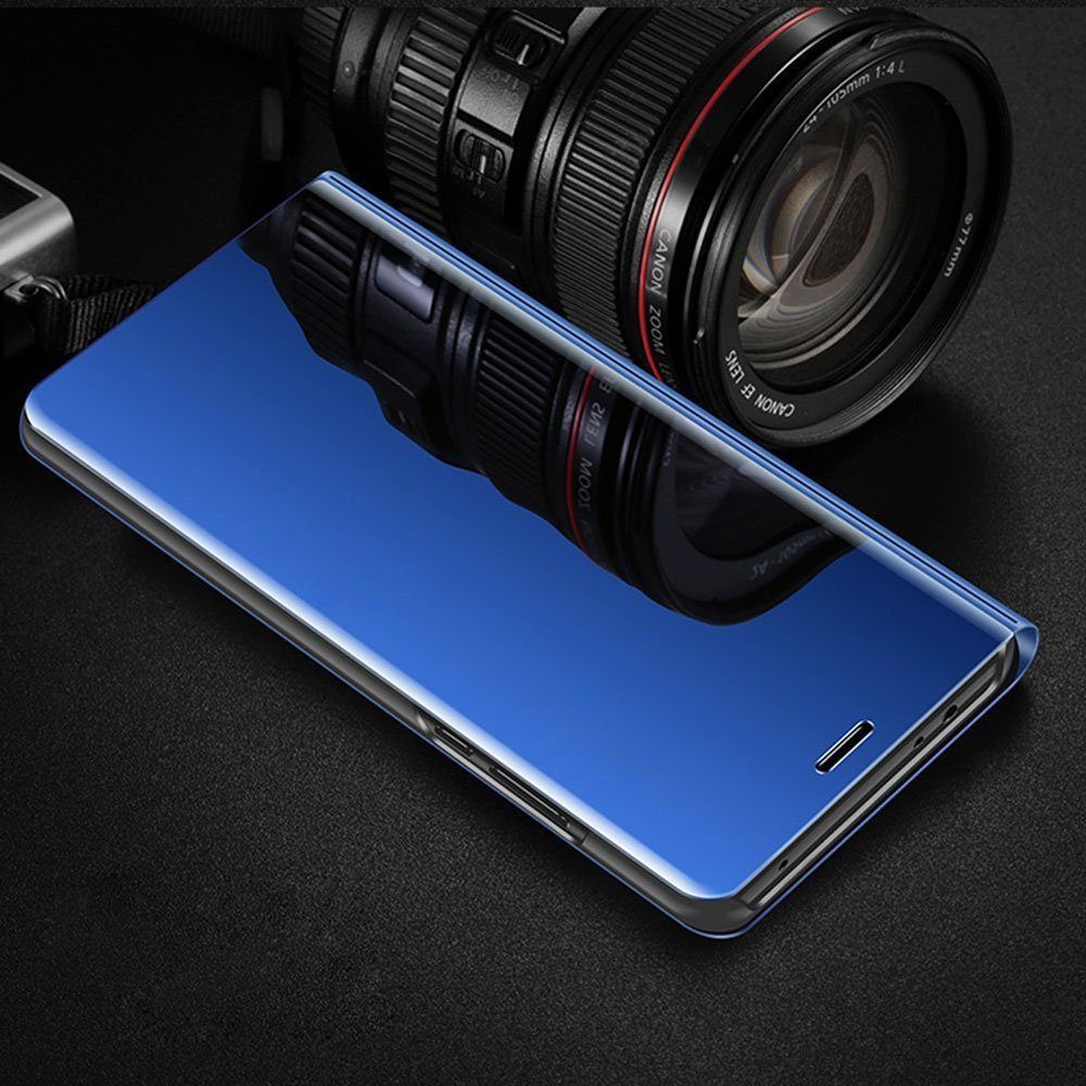 FITSU Handyhülle Handytasche für Samsung Galaxy Hülle Flipcase Spiegel Handyhülle, Hülle für A55, A35, A25, A15, A05s, A54, A53, A52, A51, A17, A37, A57