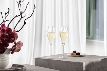 Villeroy & Boch Glas Manufacture Rock Blanc Wein- und Sektgläser Set, Kristallglas