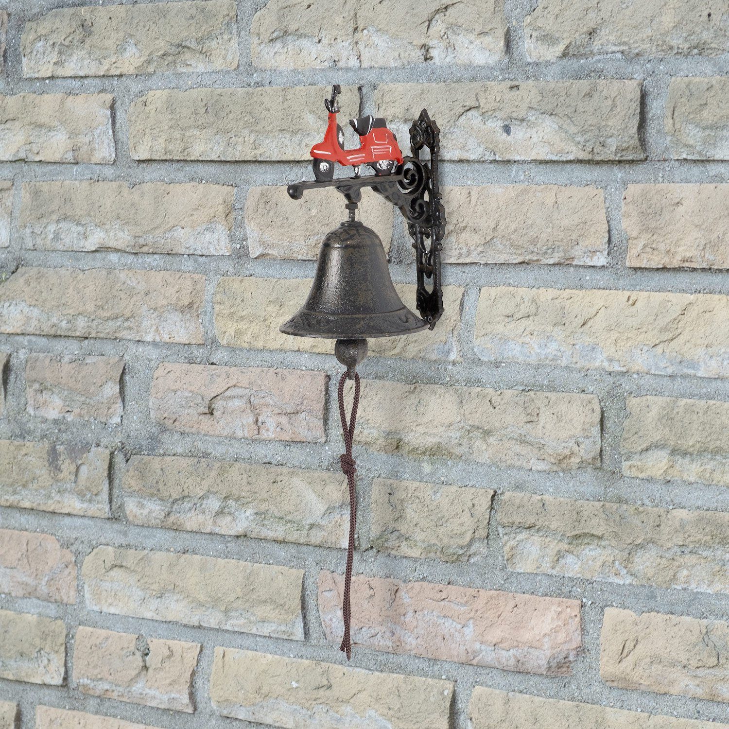 Moritz Gartenfigur Vespa Roller Rot, (Wandglocke), günstig online kaufen