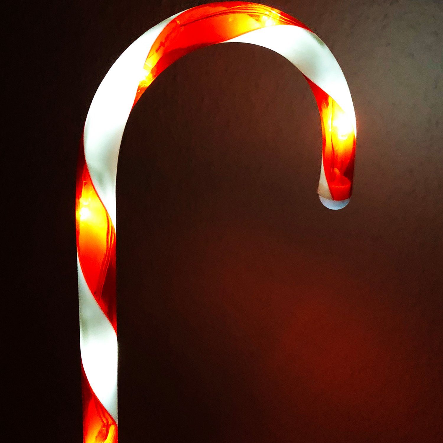 Mojawo Lichtervorhang 4er Set LED-Gartenleuchtstäbe Zuckerstange günstig online kaufen