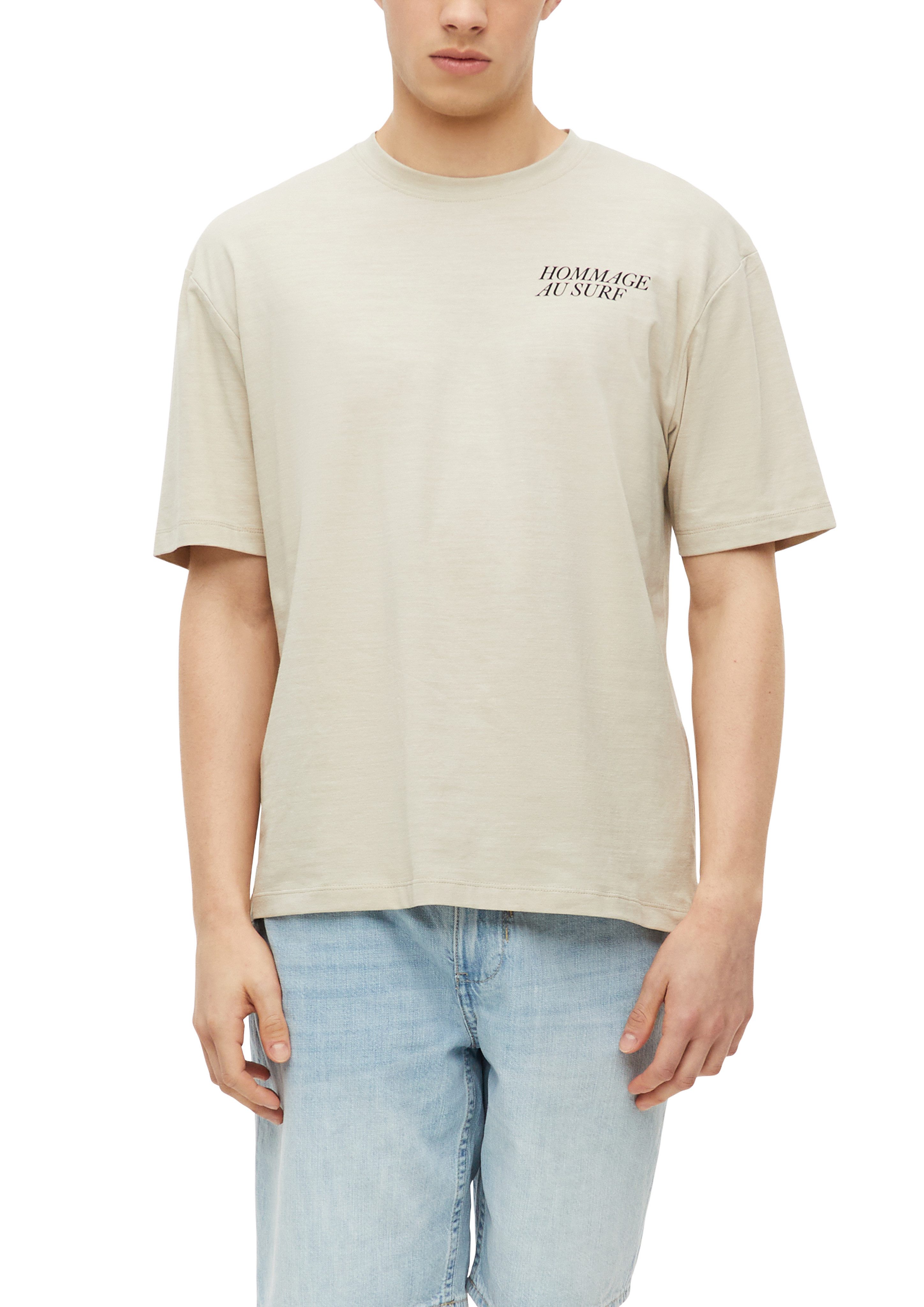 s.Oliver Kurzarmshirt Sommershirt mit kleinem Print