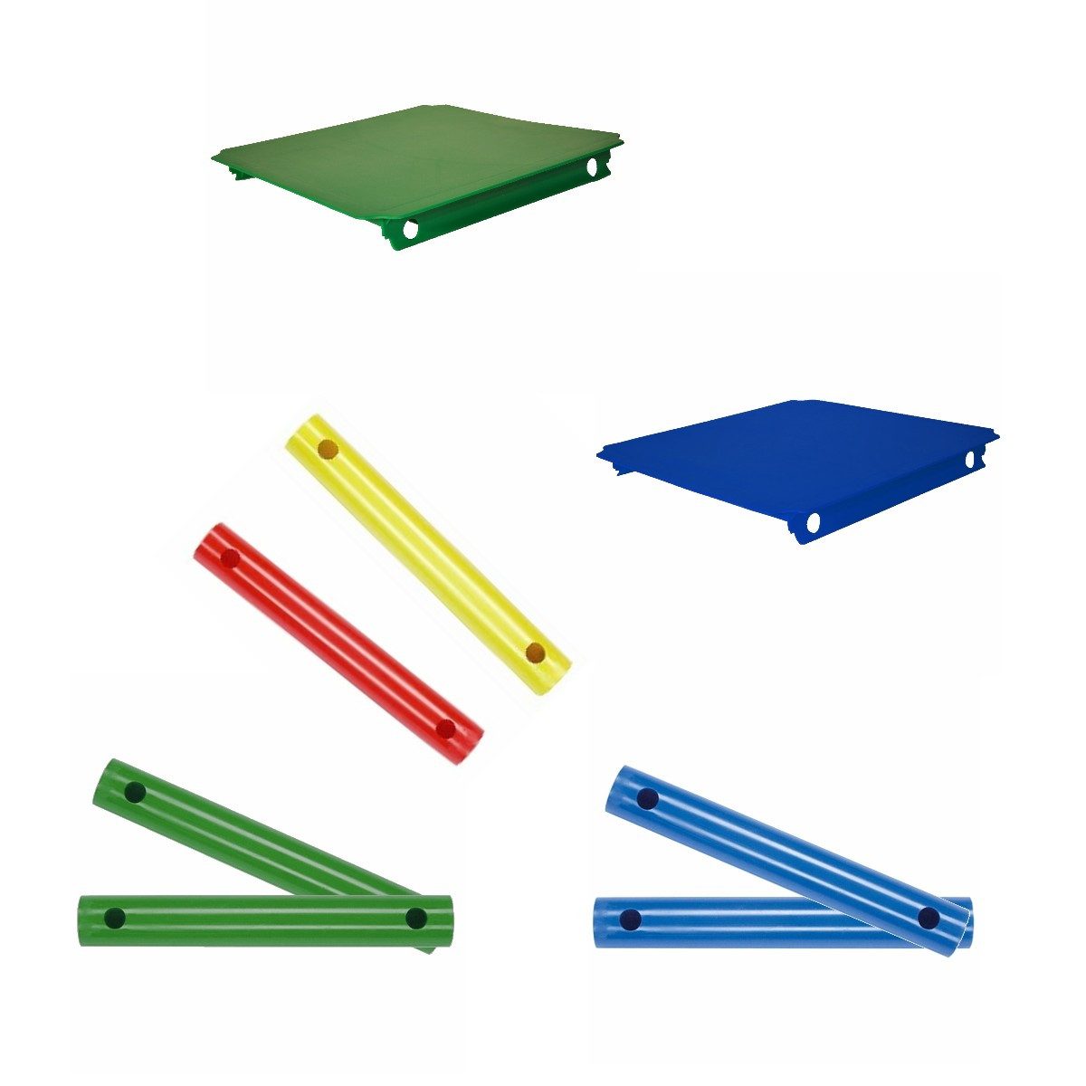 move and stic MAS-Zubehörset 35er Rohre und Platte Konstruktionsspielsteine, (Erweiterungsset), für Indoor und Outdoor