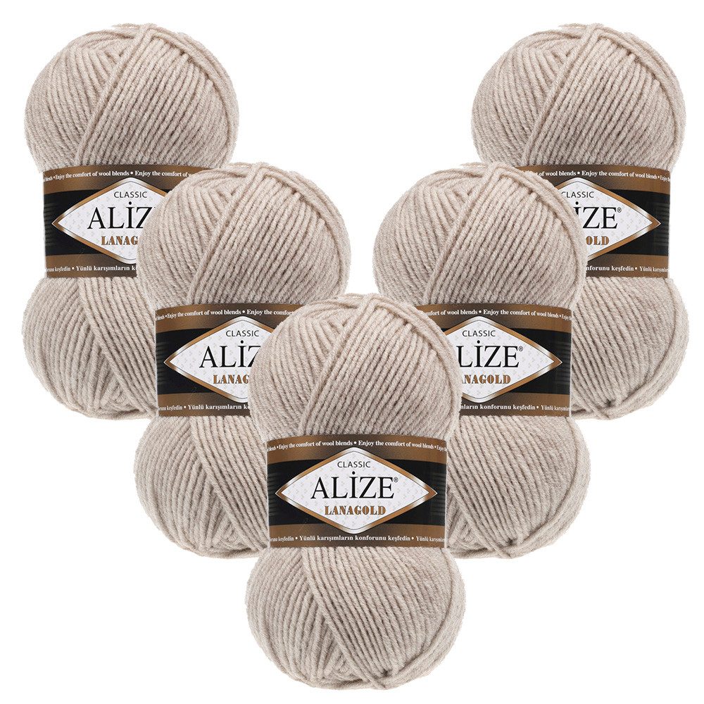 Alize 5 x ALIZE Lanagold Häkelwolle, 240 m, Handstrickgarn,Yarn,Strickgarn,Häkeln