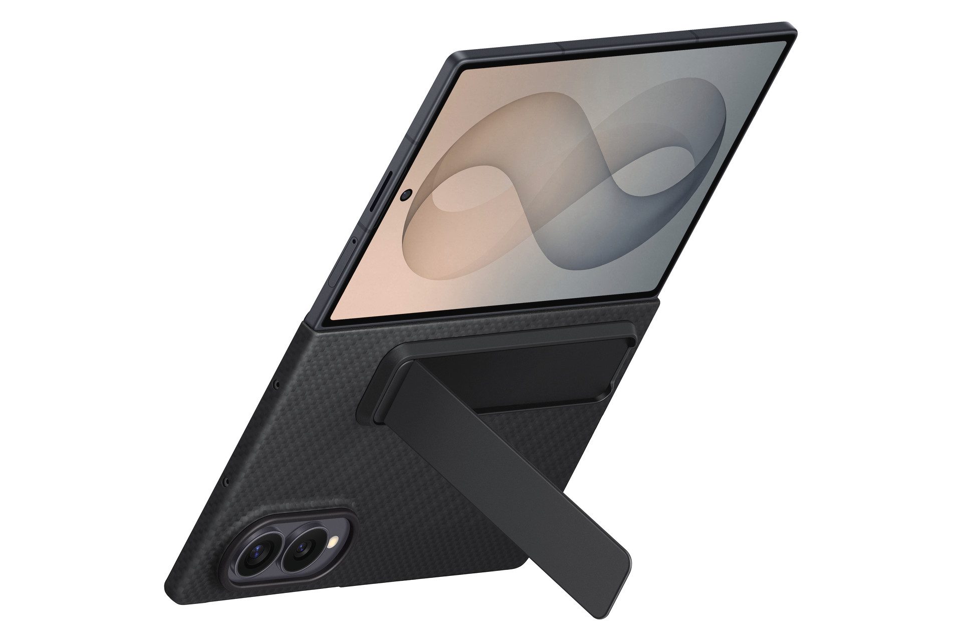 Samsung Smartphone-Hülle Carbon Standing Case für Galaxy Fold8, Backcover, Schutzhülle, Handyschutzhülle, Case, Schutzcase, stoßfest