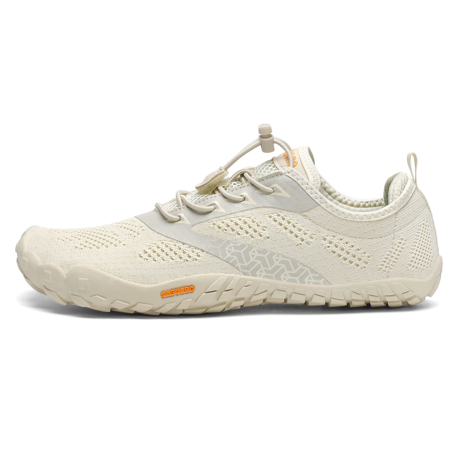 SAGUARO Smart I (flexible Sohle, breite Zehenbox) beige Barfußschuh