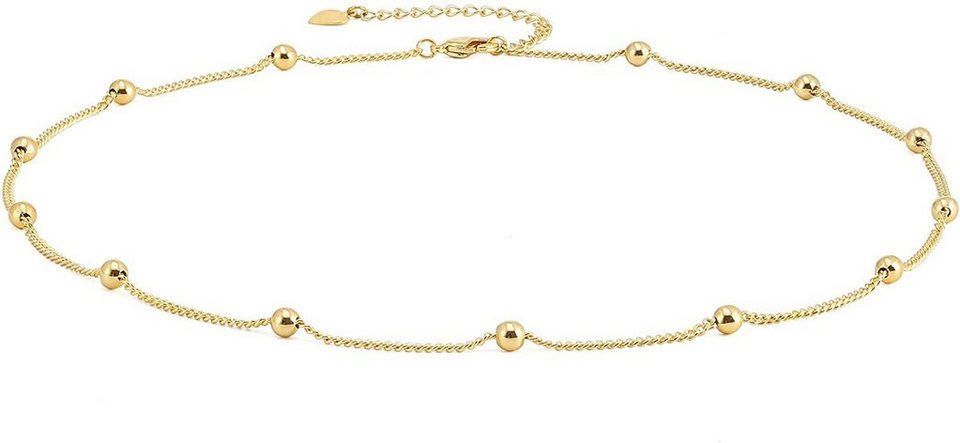 Süßwasser Perlen Schmuck Kette Halskette Perlenkette Collier Modeschmuck gelb