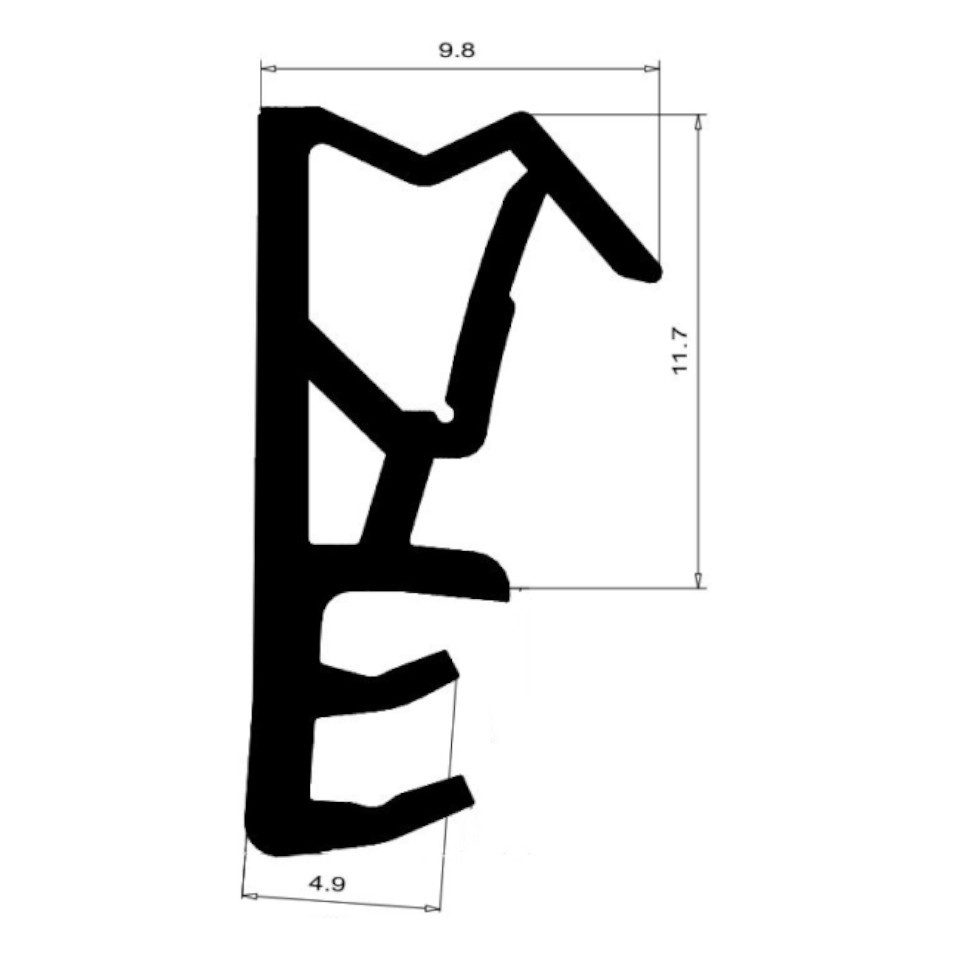 Einfach Dichtungen Türdichtband Türdichtung I 5m ► Langlebig und wartungsfrei