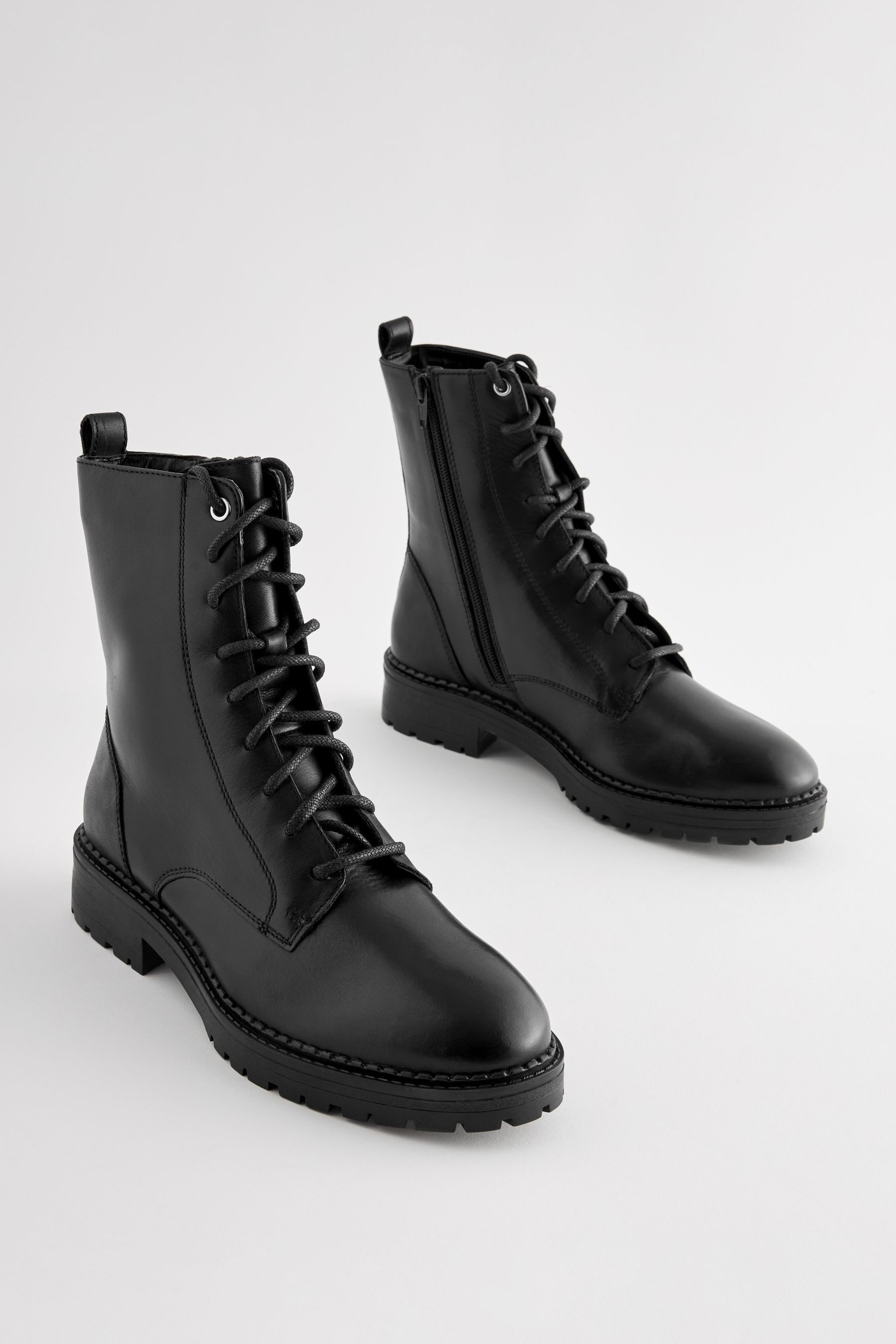 Next Signature Comfort® Schnürstiefel aus Leder günstig online kaufen