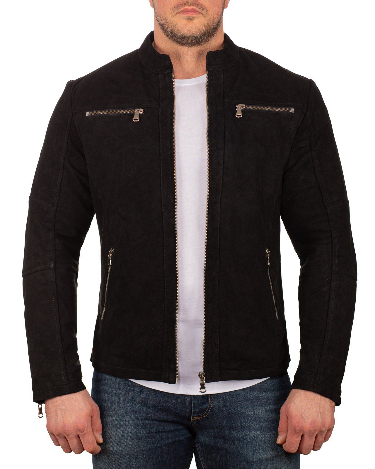Lederjacke Herren WILDLEDER Jacke 20RS21LUX