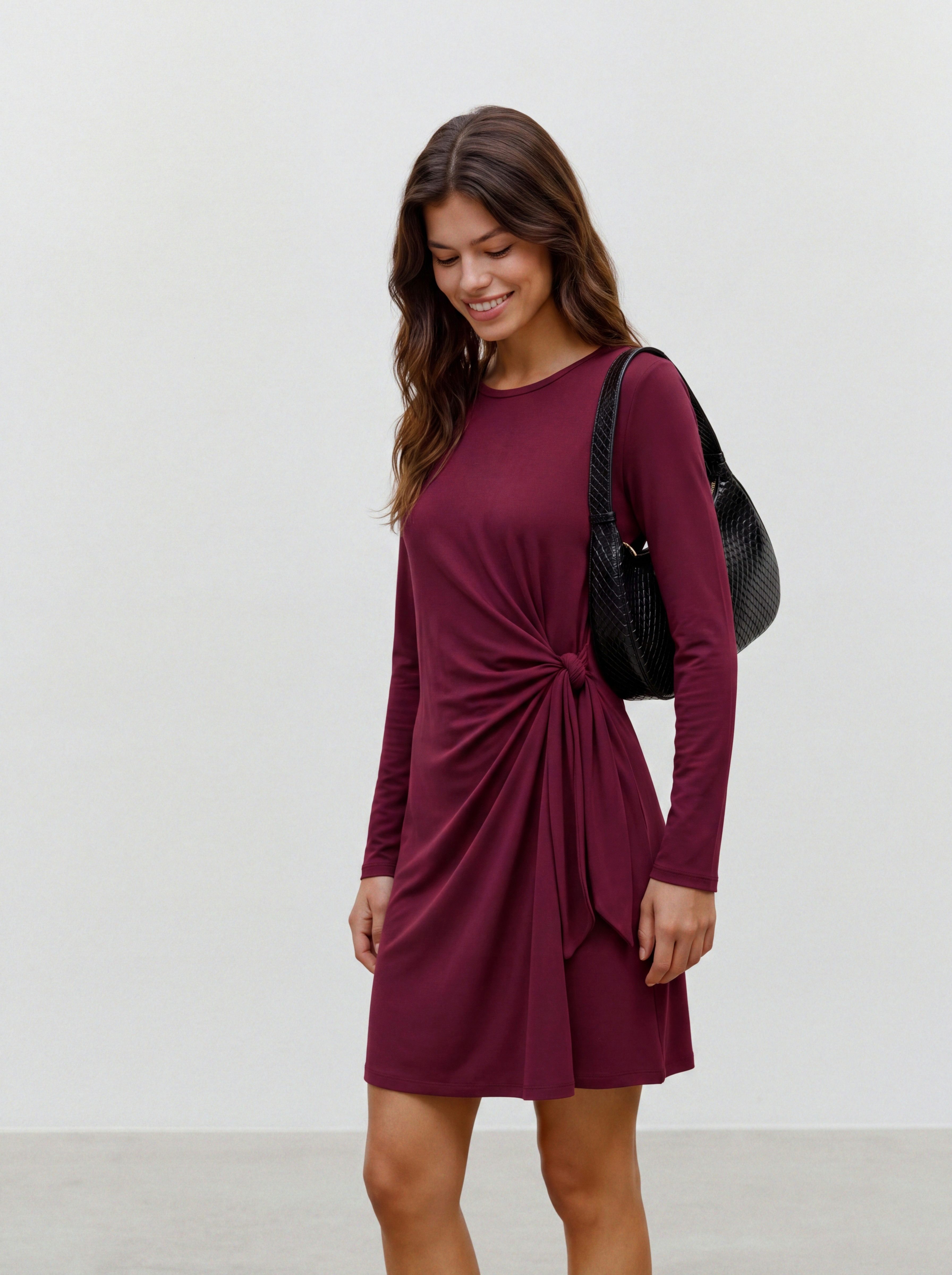 Vero Moda Minikleid VMJILL LS DRESS JRS NOOS Materialmix, regular fit