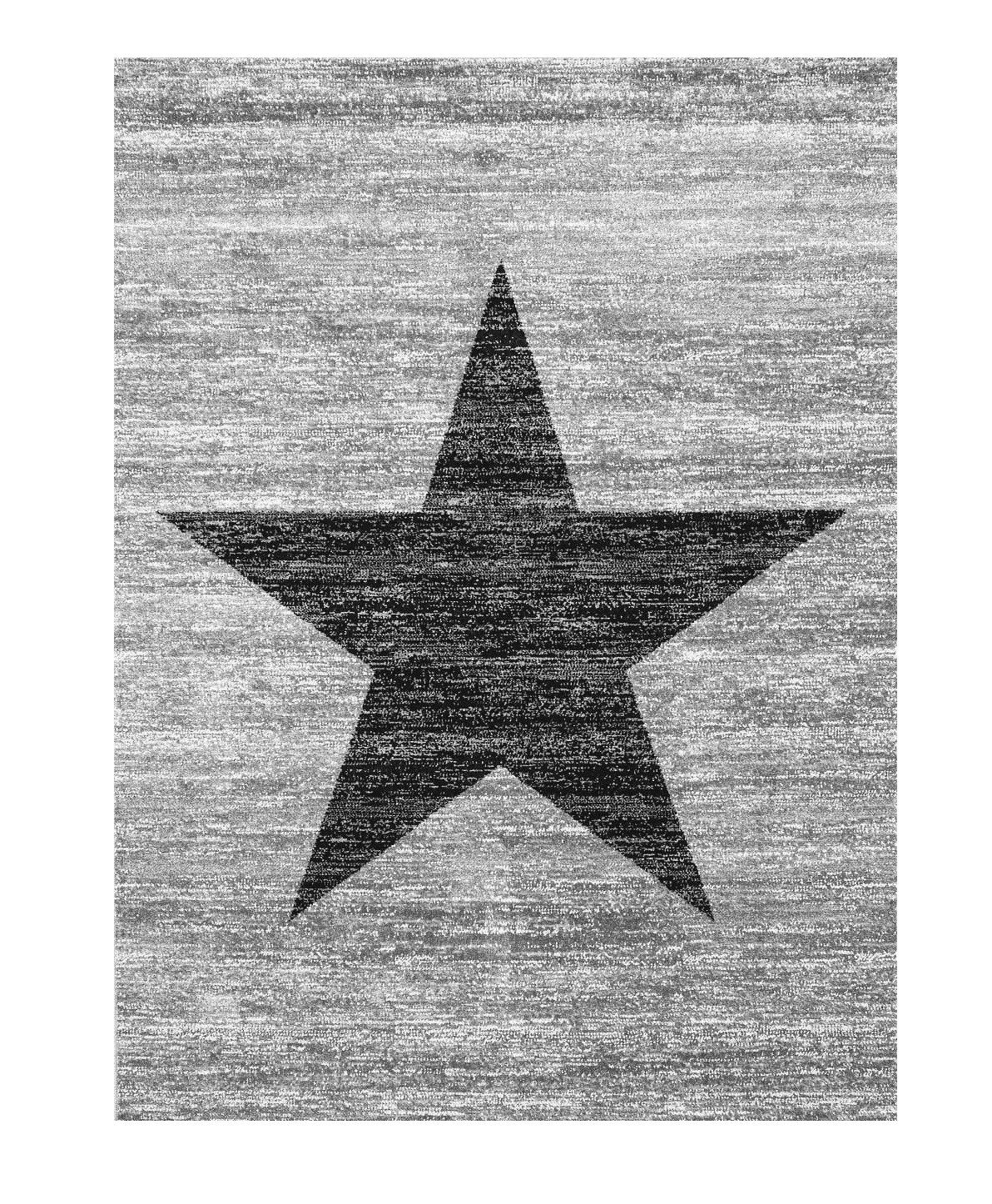 Vimoda Teppich Wohnzimmer Stern Muster Rot, Rechteckig, Läufer Rot Stylish günstig online kaufen