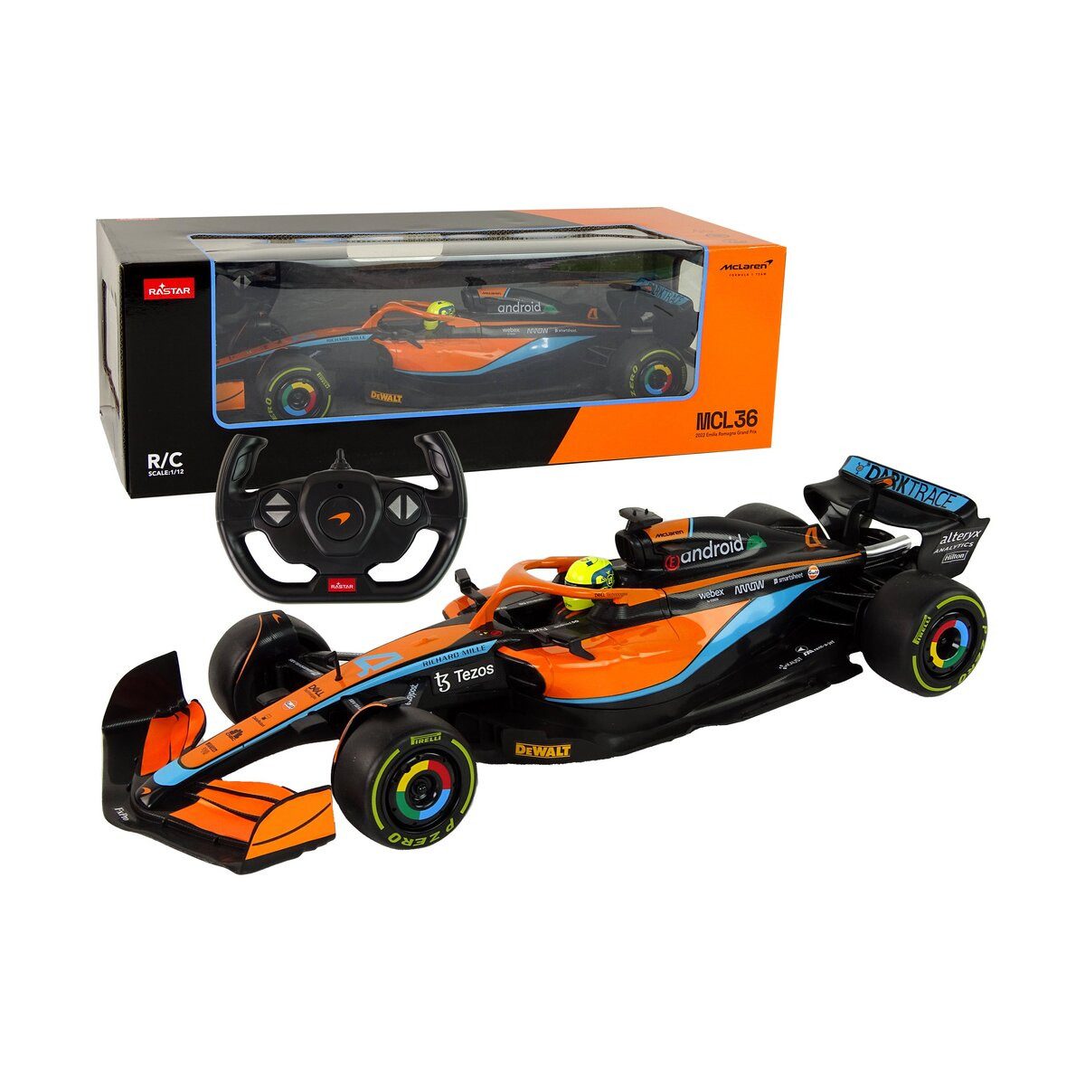 Wisam RC-Auto McLaren F1 ferngesteuertes RC-Rennauto Rastar Orange 1:12
