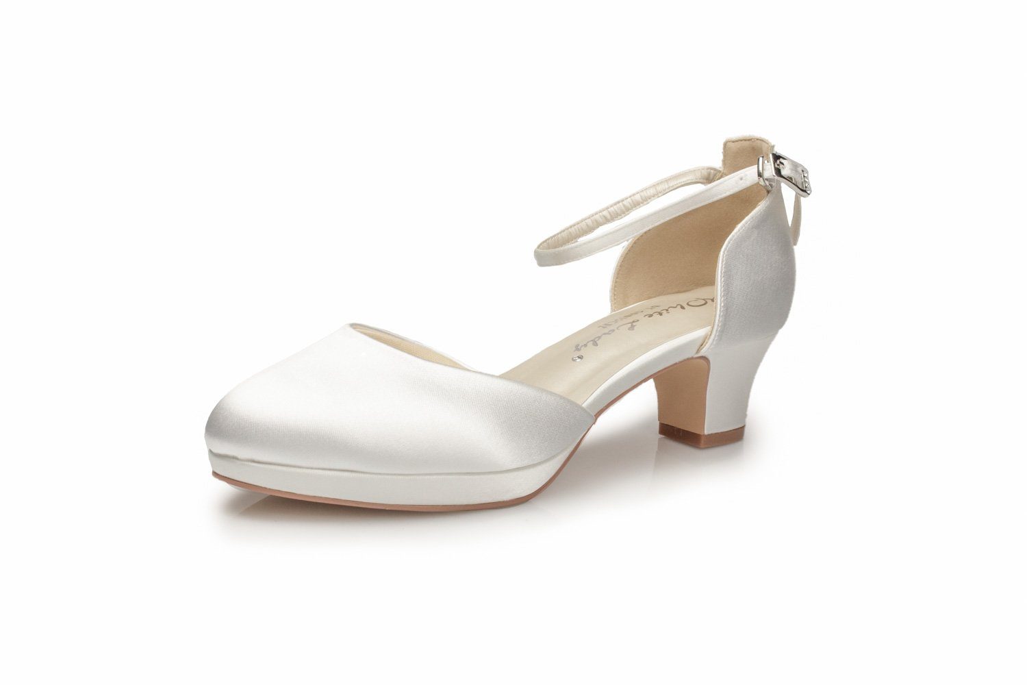 White Lady 899 ivory Satin - einfärbbare Brautschuhe Pumps