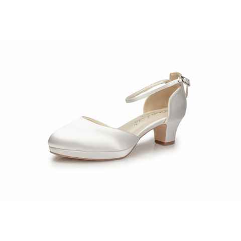 White Lady 899 ivory Satin - einfärbbare Brautschuhe Pumps