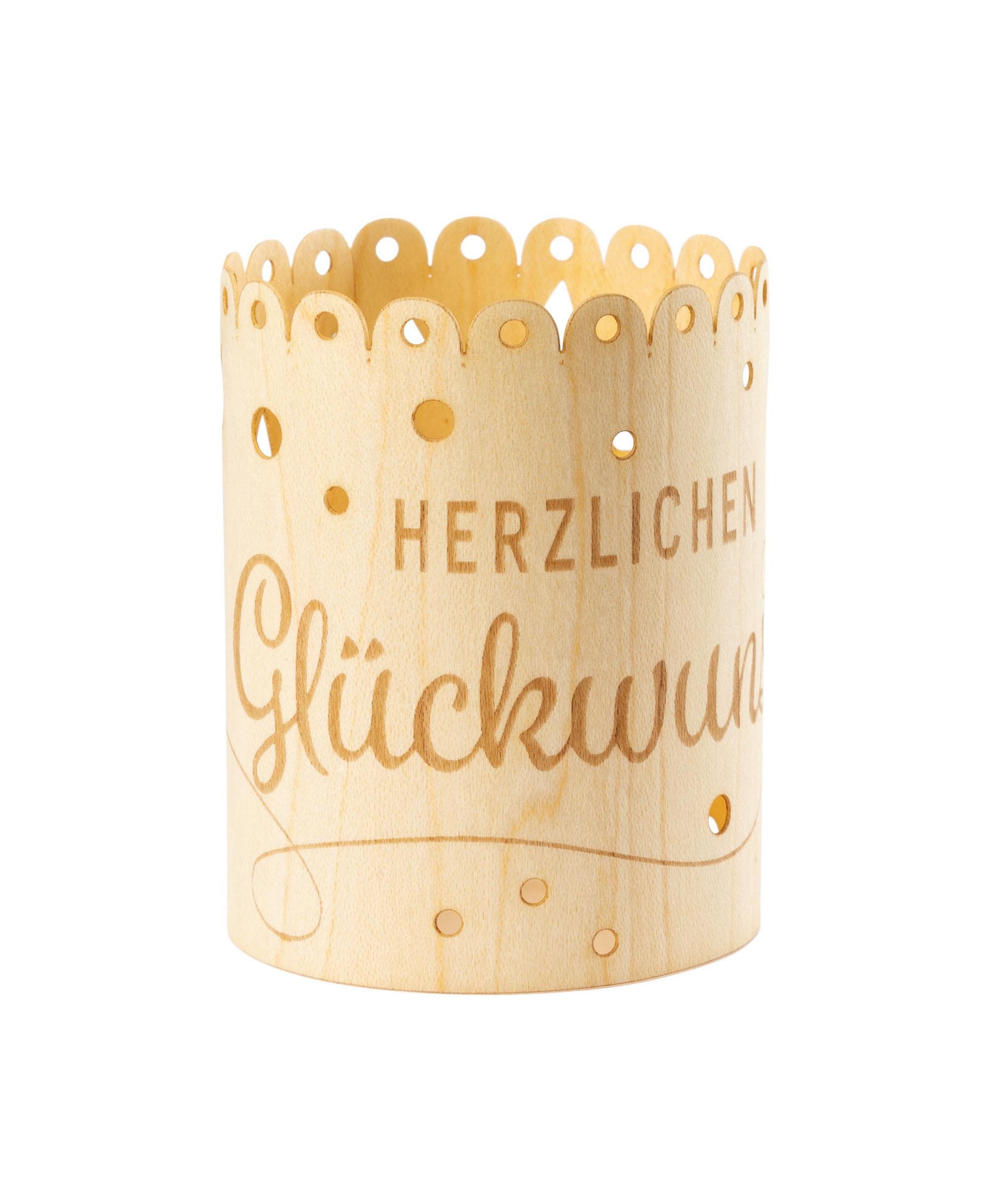 Klappkarte Herzlichen Glückwunsch