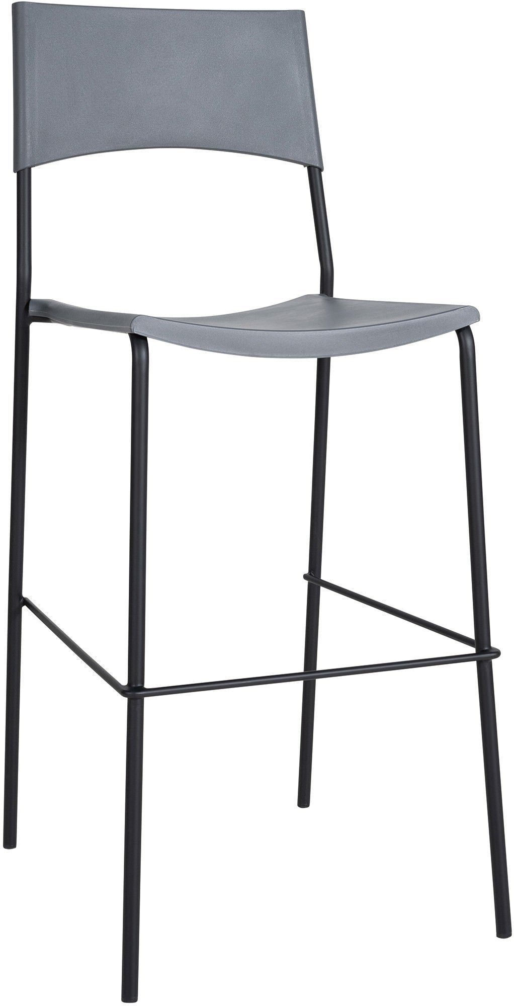 CLP Barhocker Genua Schwarzes Gestell, stapelbar