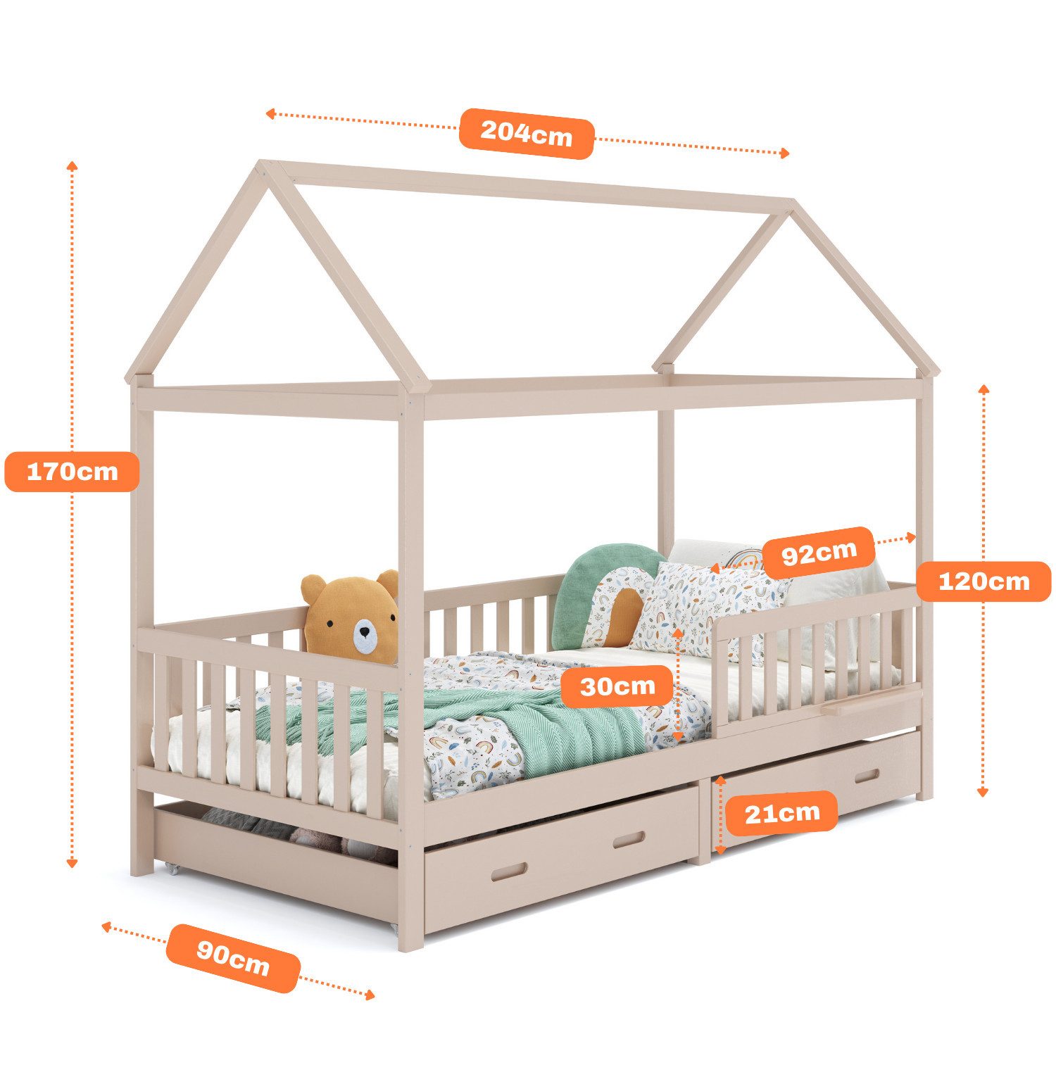 ALAVYA Home Kids Hausbett aus massiver günstig online kaufen