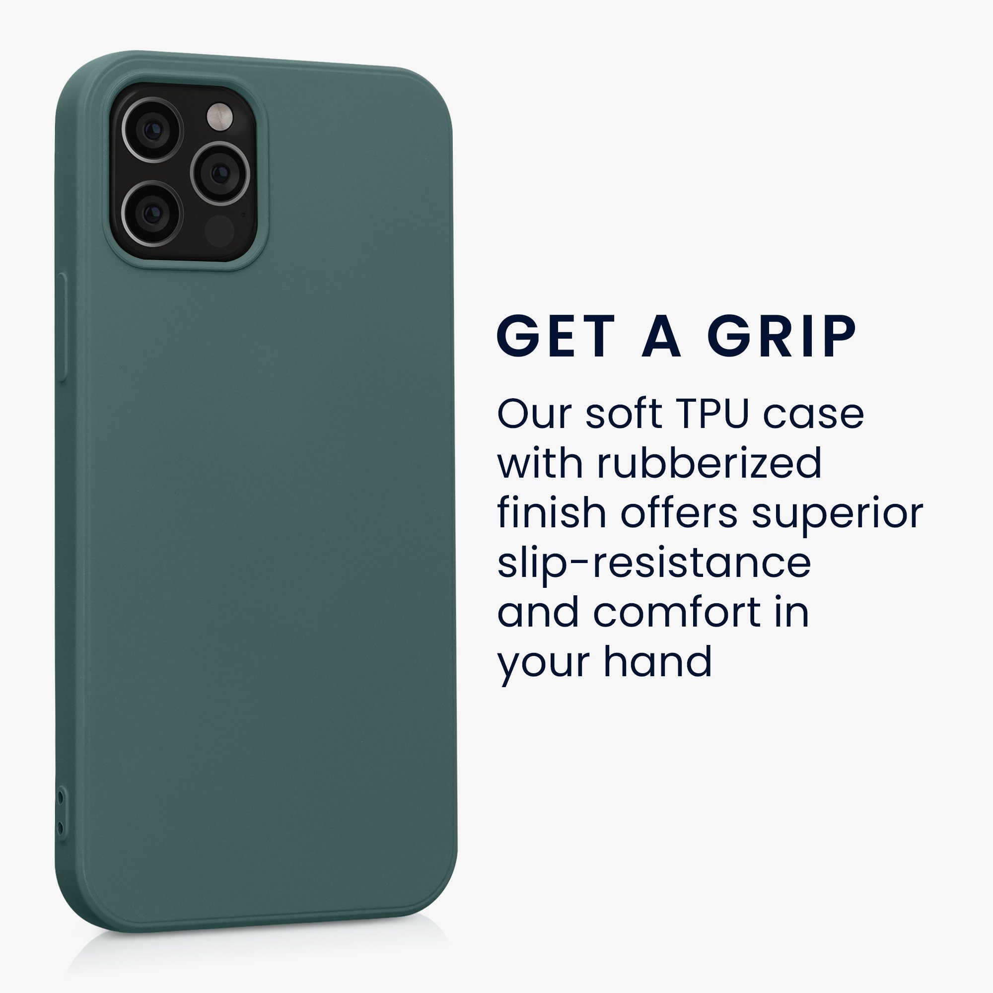 kwmobile Handyhülle Slim Case für Apple iPhone 12 / 12 Pro, Hülle Silikon Handy - Handyhülle gummiert – Bild 4 von 5
