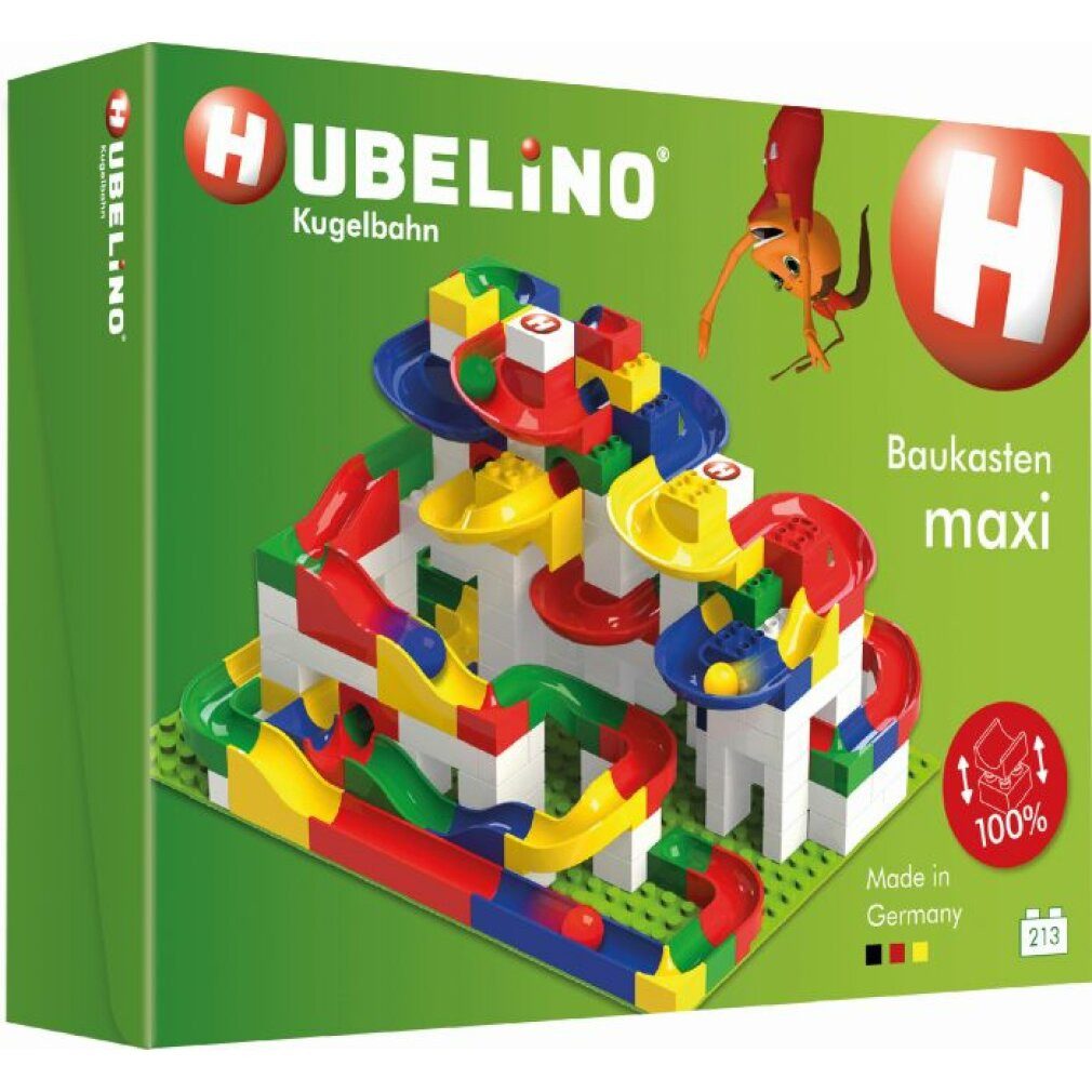 Hubelino Kugelbahn Baukasten maxi (213) Konstruktions-Spielset, (Packung)