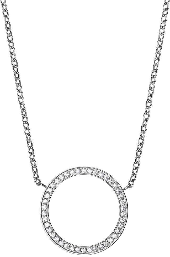 Bering Silberkette Halskette aus Edelstahl mit rundem Anhänger - Bering Jewelry