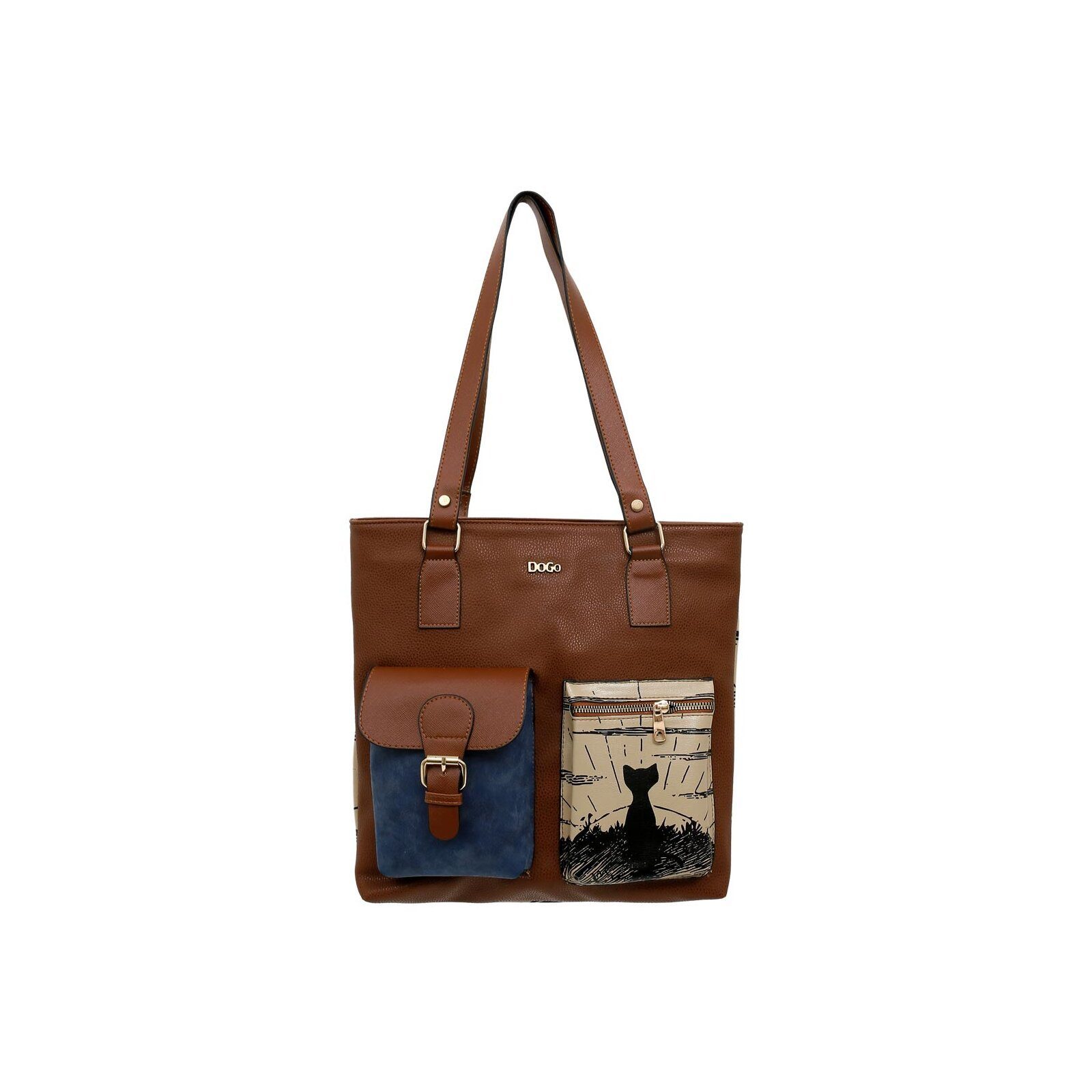 DOGO Umhängetasche Multi Pocket Bag Shopper-Tasche Never Miss A Sunset Damen, Handgefertigt