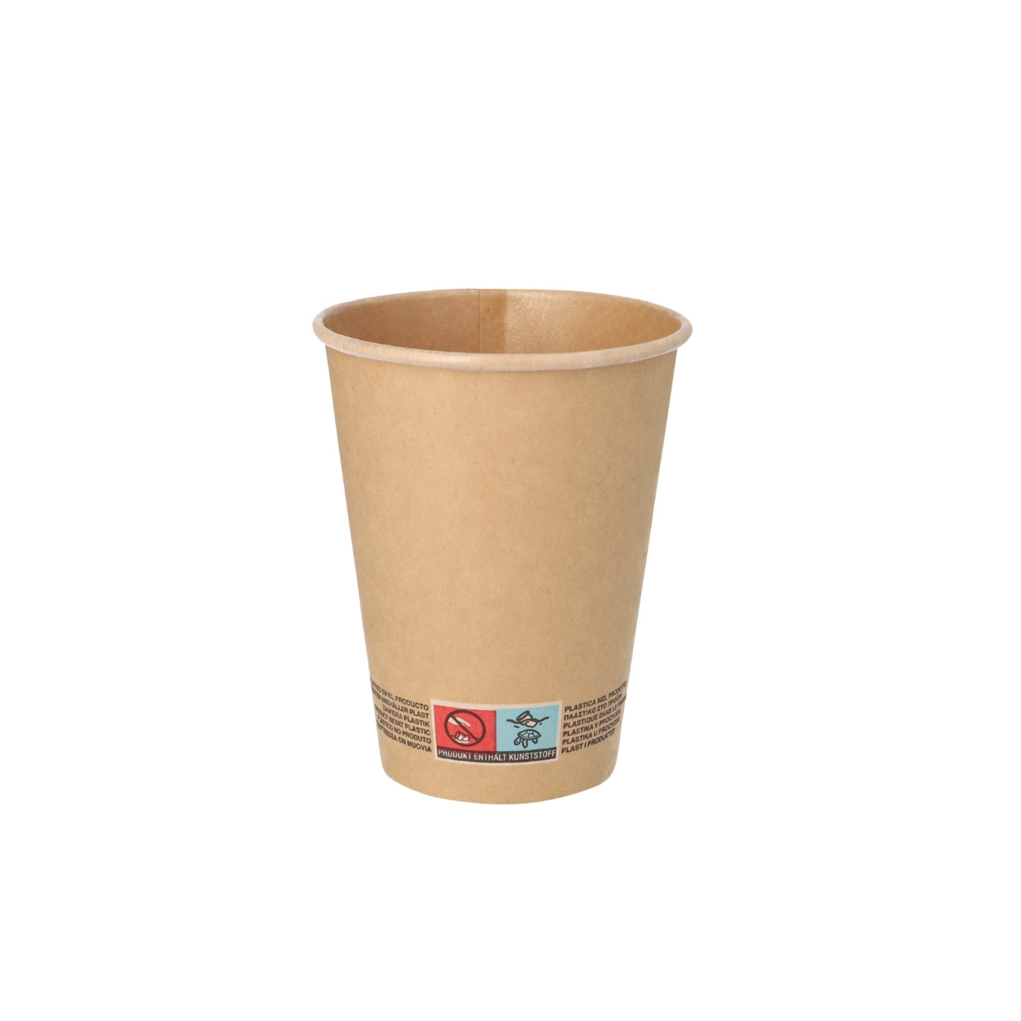 PAPSTAR Geschirr-Set Trinkbecher 88951 Pappe 9cm 300ml braun