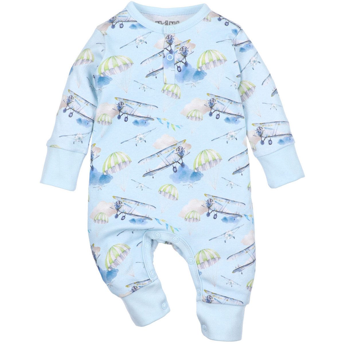 Strampler Flugzeug Unisex Kinder