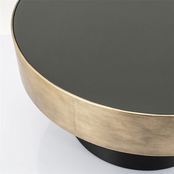 Maison ESTO Couchtisch Beistelltisch Marunga Ø 40 cm Metall bronze schwarz rund