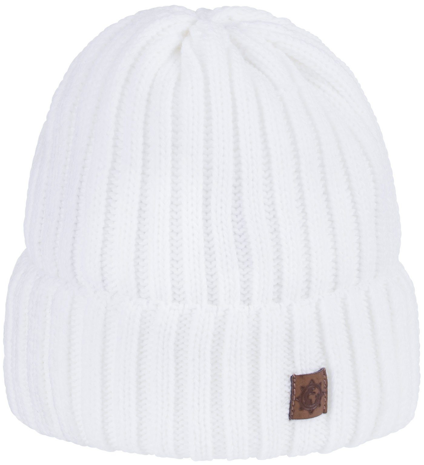 2-10 Wintermütze Kindermütze weiß Mädchen Jungen Strickmütze Strickmütze compagno (1-St) Jahre Beanie