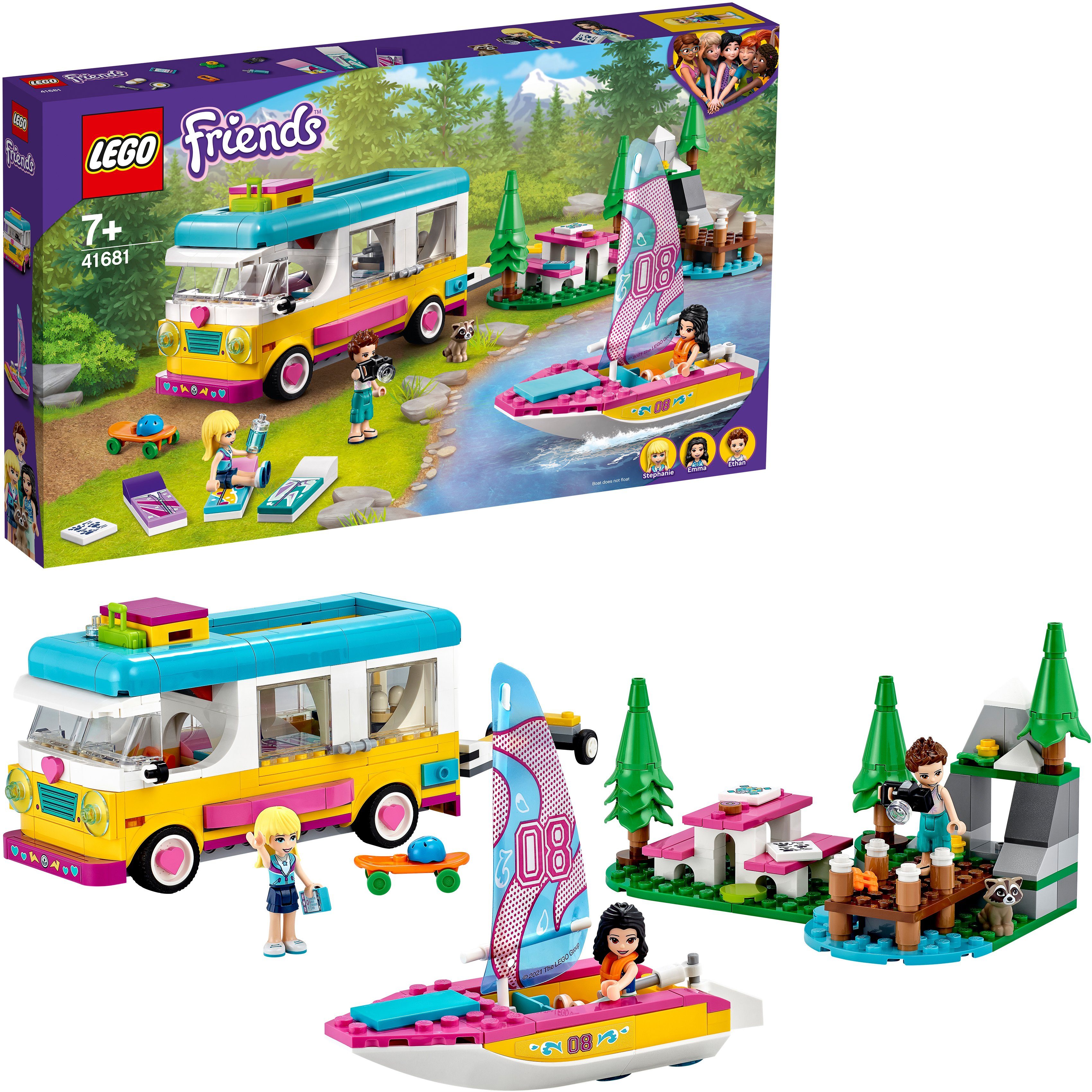 Image of LEGO® Friends - 41681 Wohnmobil- und Segelbootausflug