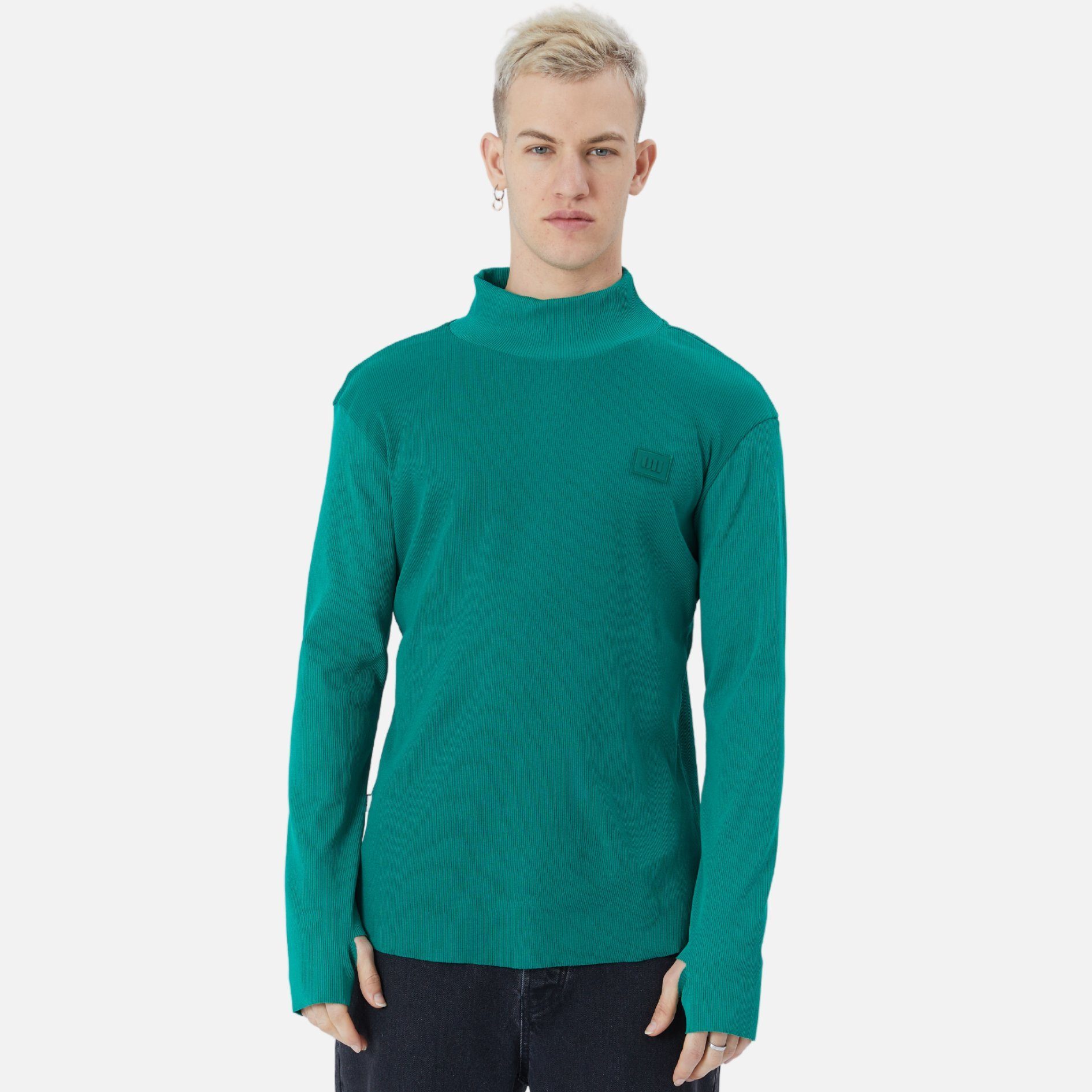 COFI Casuals Sweatshirt Herren Rundhals Sweatshirt Regular Fit Pullover Grün