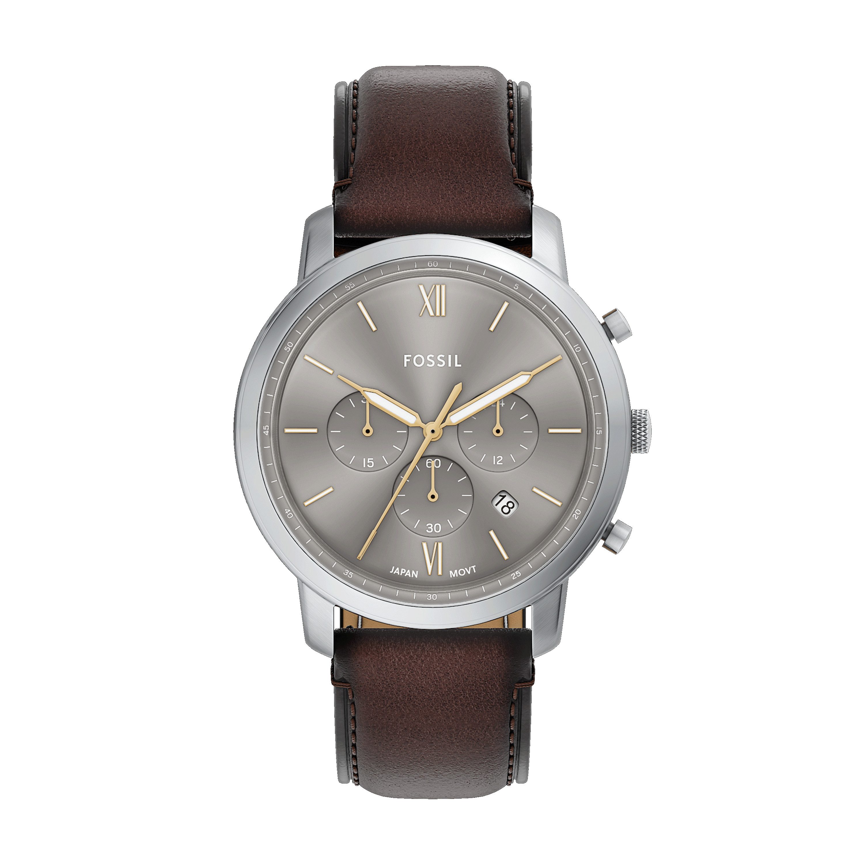 Fossil Chronograph NEUTRA FS6129, Quarzuhr, Armbanduhr, Herrenuhr, Lederarm günstig online kaufen