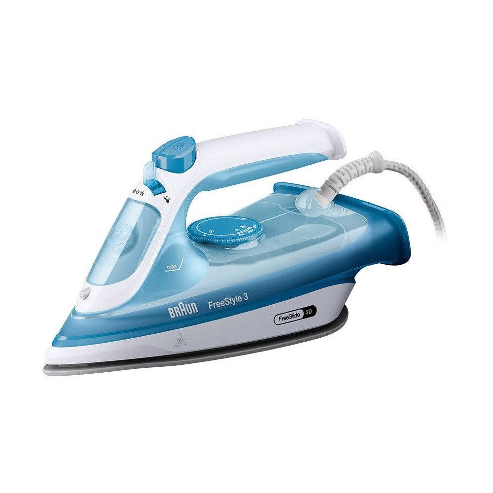 Braun Dampfbügeleisen FI 3144 BL FreeStyle 3 Dampfbügeleisen, 2400 W