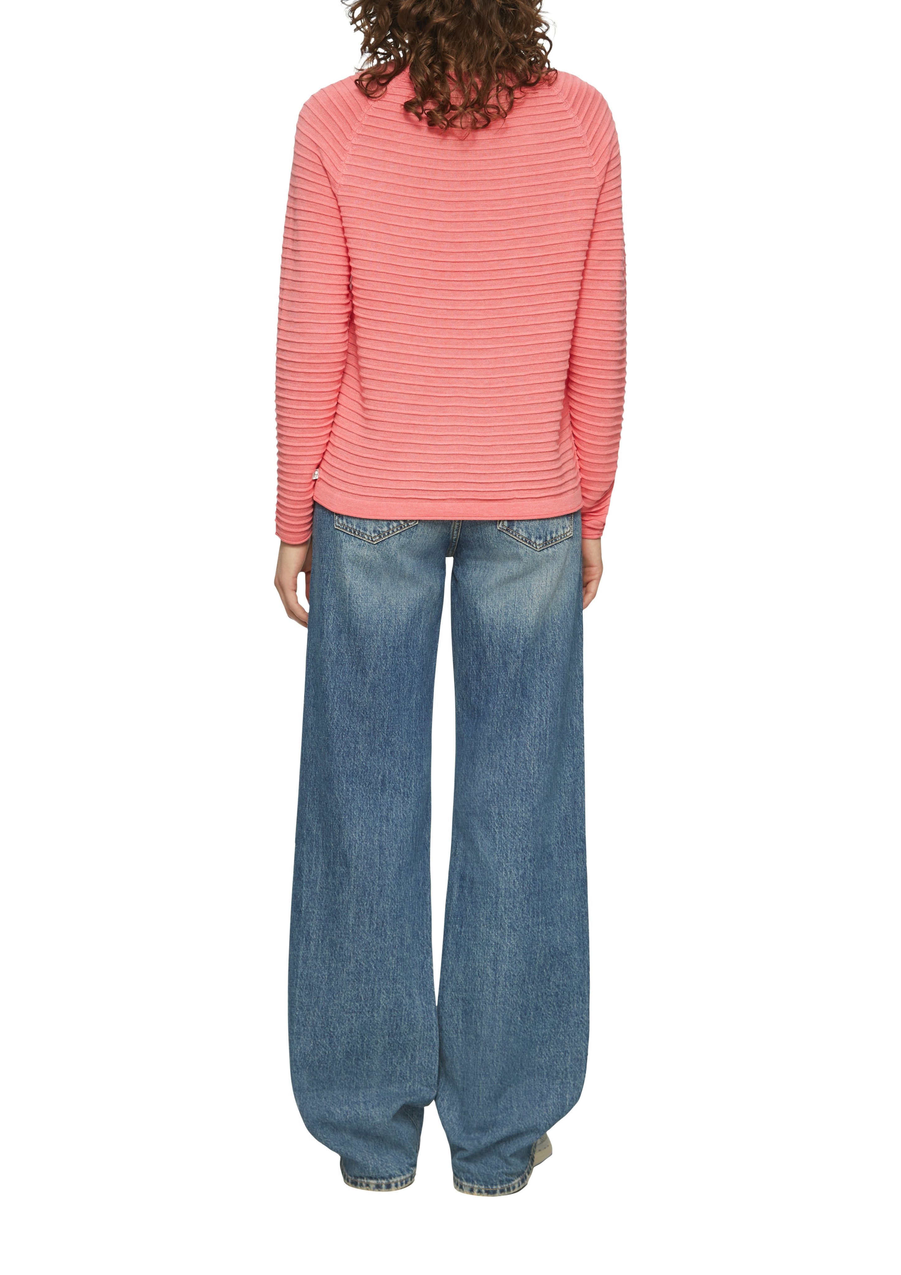 QS Strickpullover mit Strukturmuster