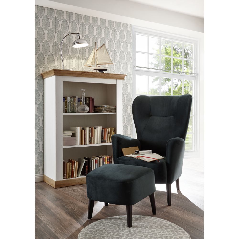 Lomadox Regal LINARES-61, Pinie weiß / günstig online kaufen