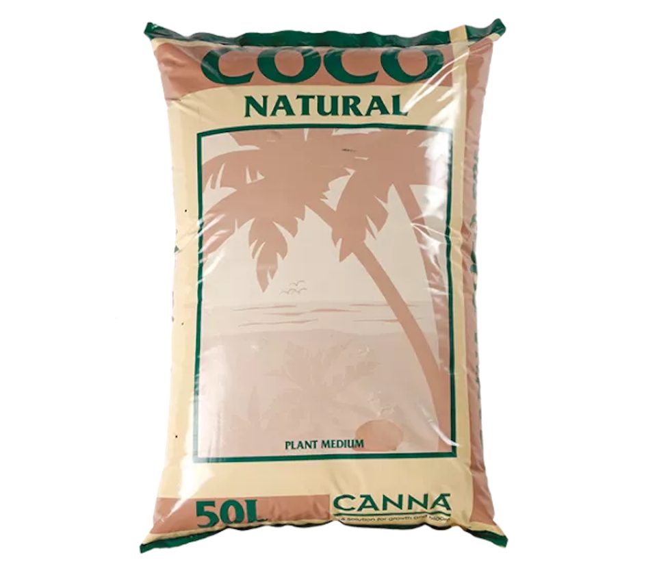 Canna Pflanzerde CANNA Coco Natural Kokossubstrat für Pflanzen, mit Kokossubstrat, 50 Liter
